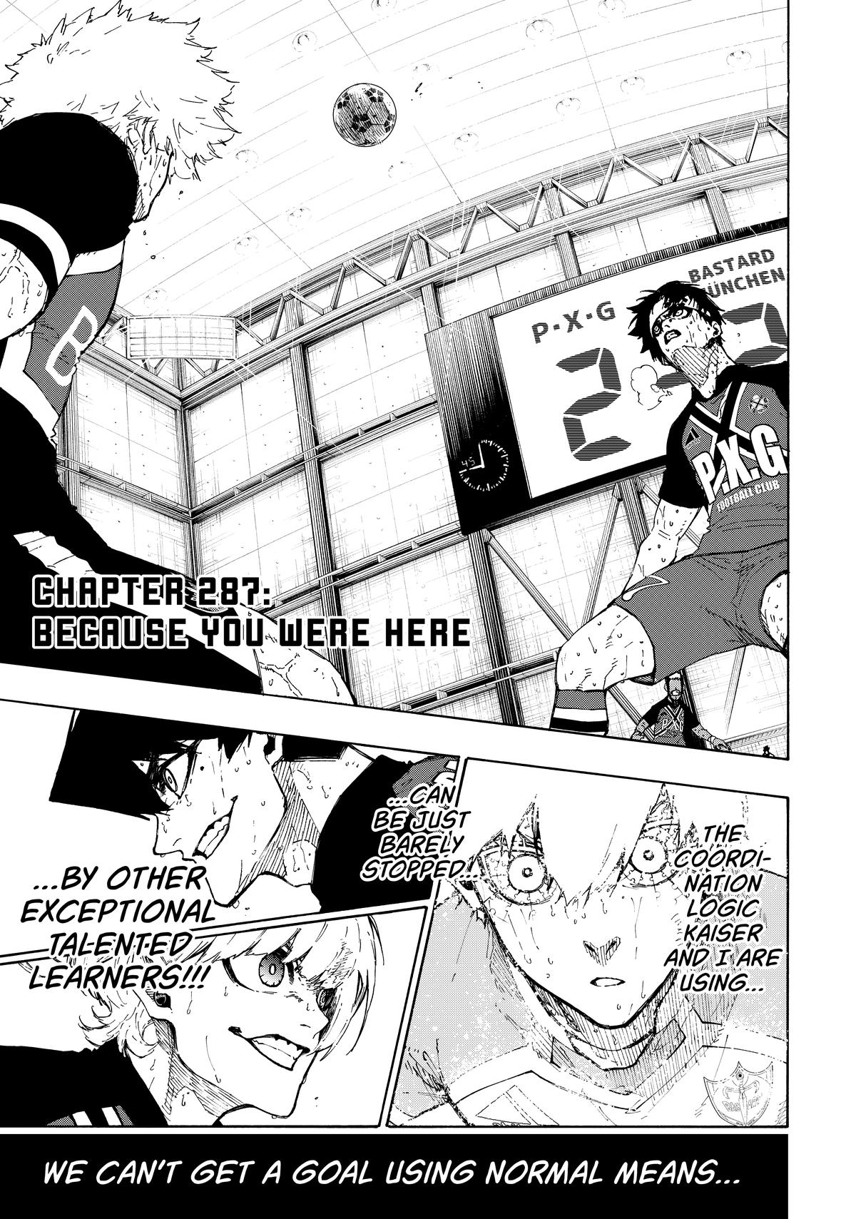 Blue Lock Chapter 287