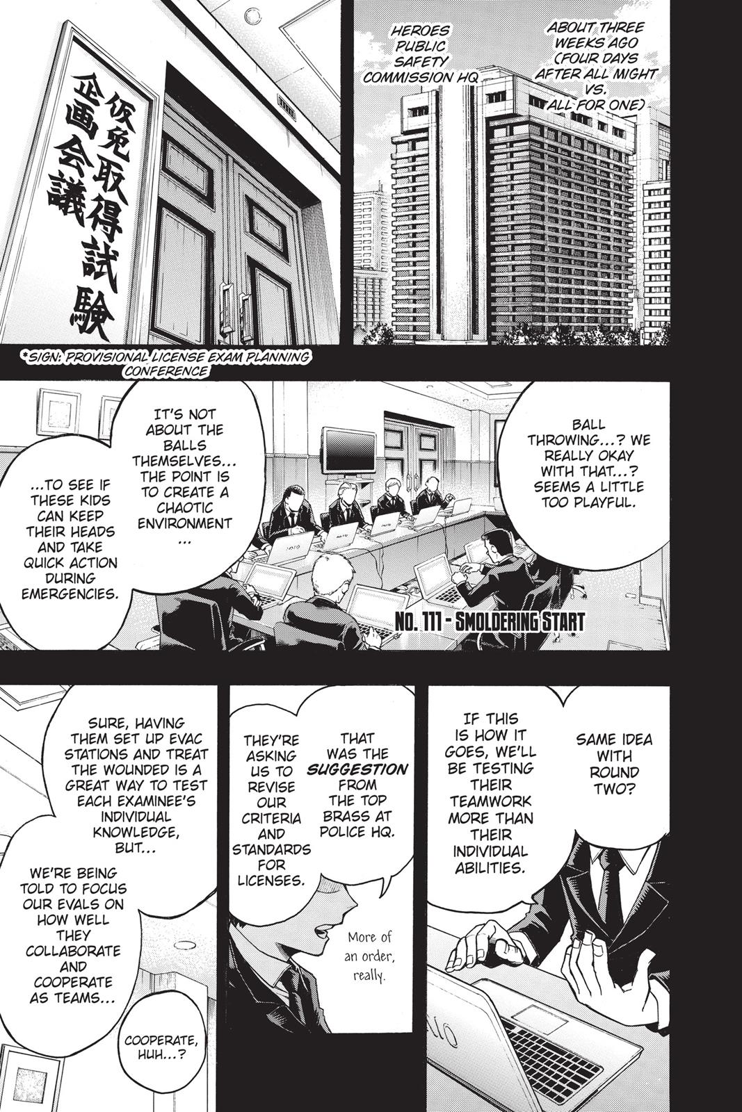 My Hero Academia Chapter 110