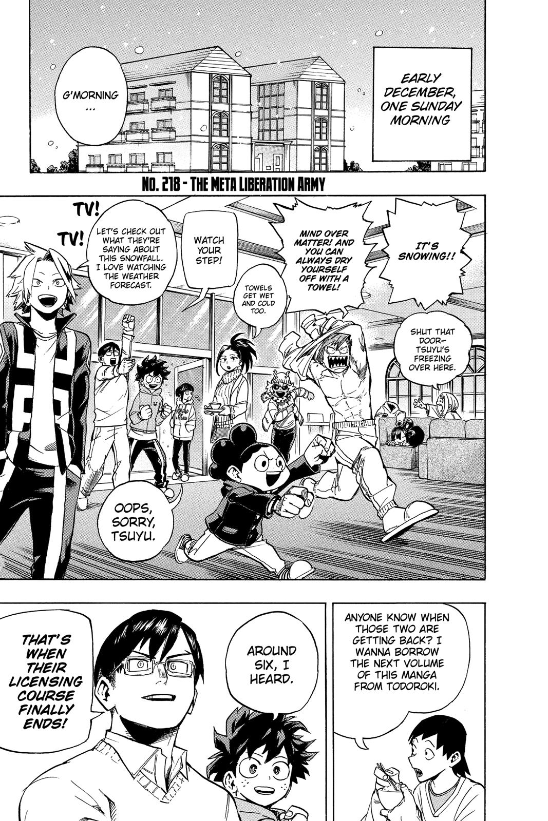 My Hero Academia Chapter 218