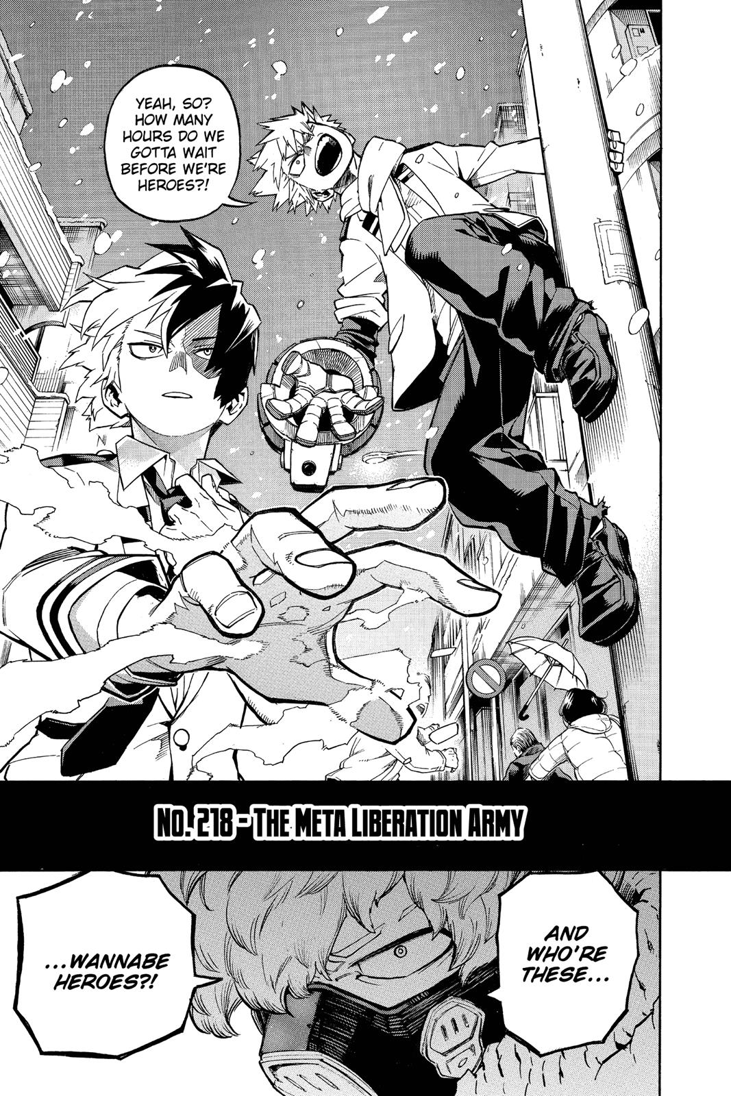 My Hero Academia Chapter 218