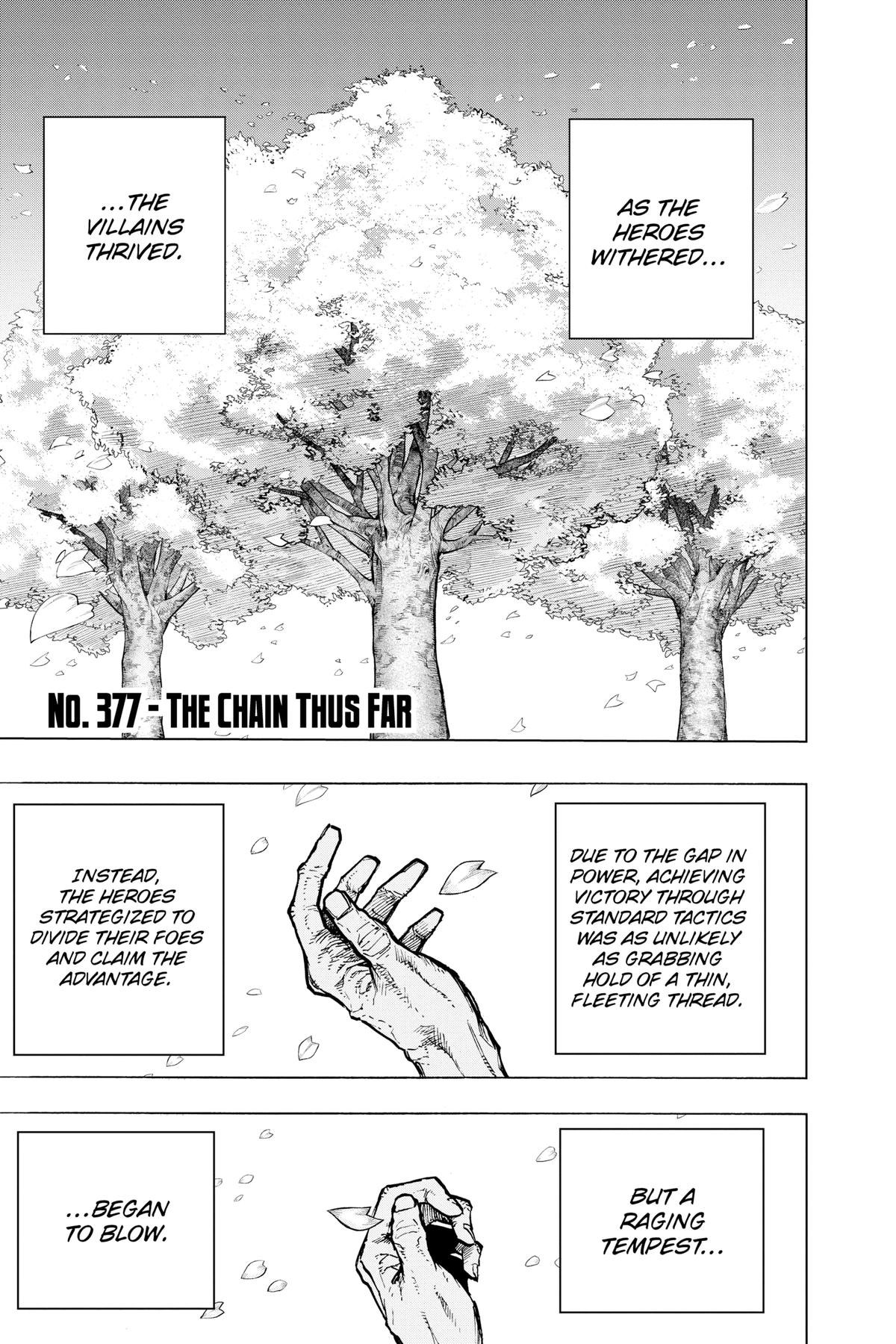 My Hero Academia Chapter 377
