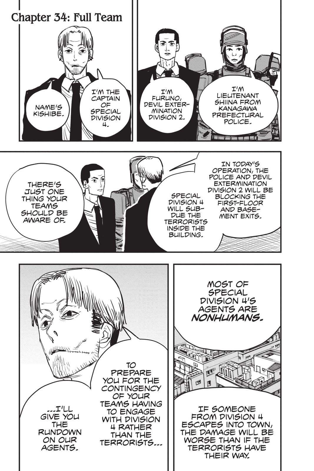 Chainsaw Man Chapter 34 - Page 1 - Chainsaw Man manga Chapter 34 manga