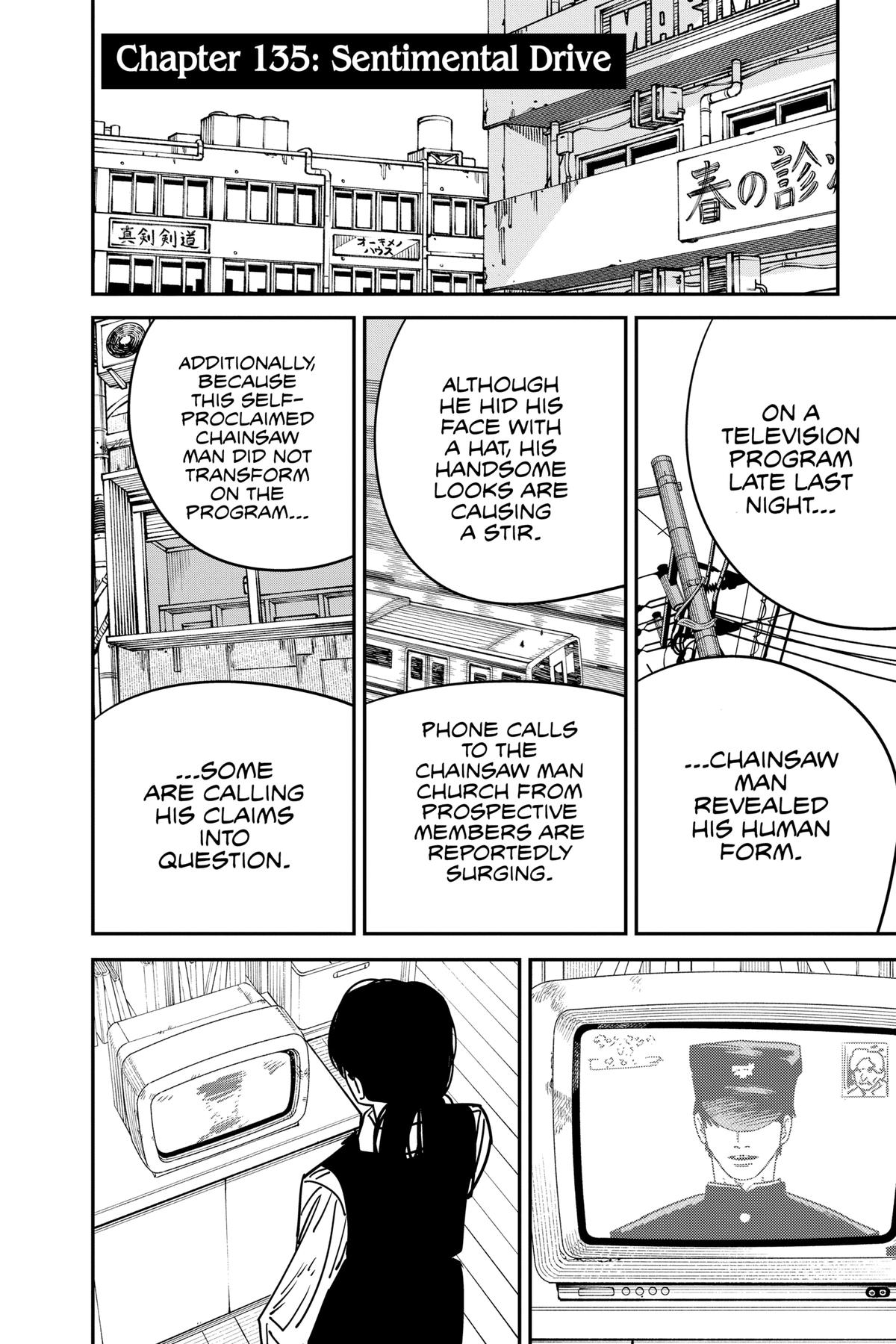 Chainsaw Man Chapter 135 - Page 1 - Chainsaw Man manga Chapter 135 manga