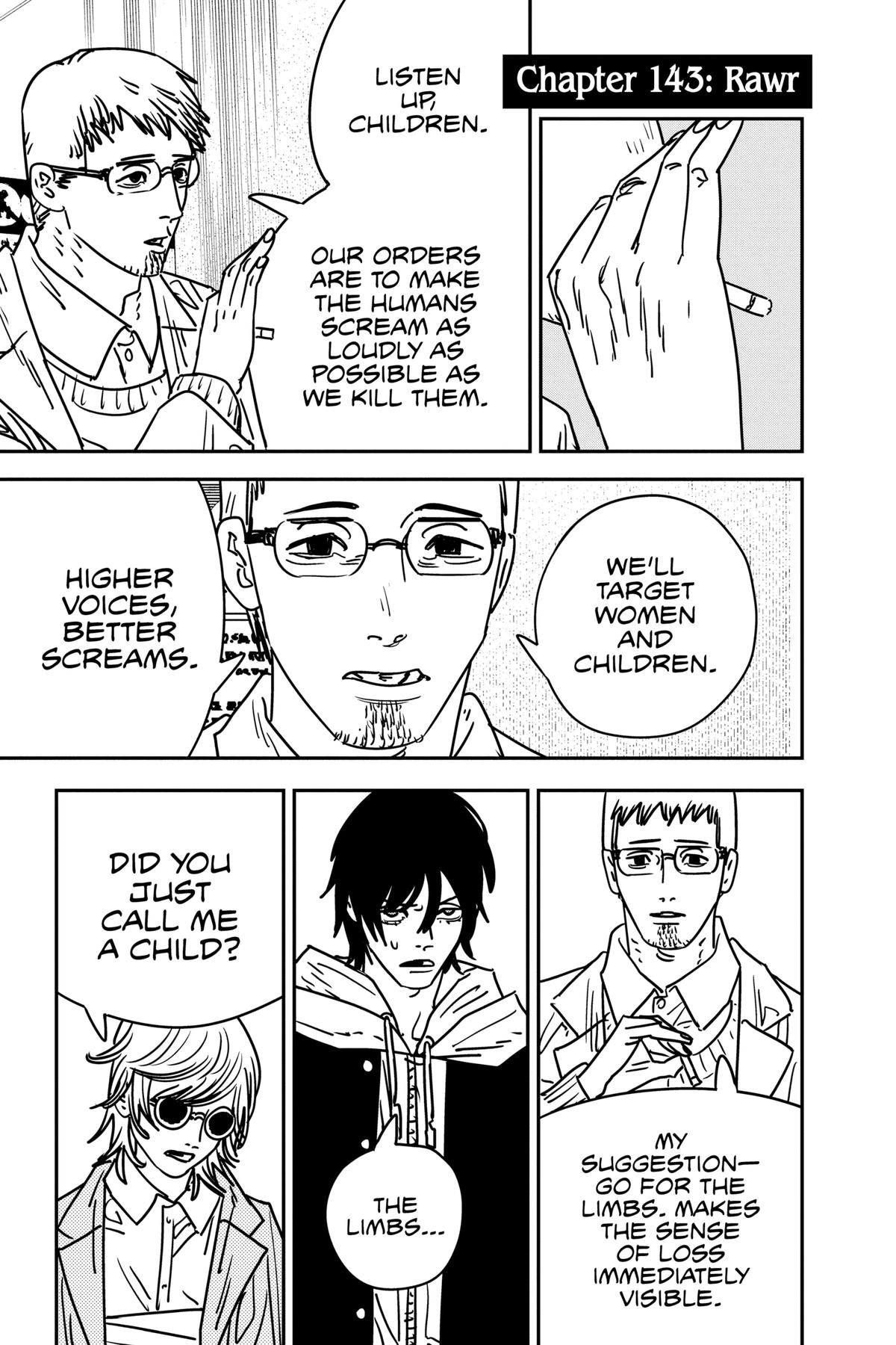 Chainsaw Man Chapter 143 - Page 1 - Chainsaw Man manga Chapter 143 manga