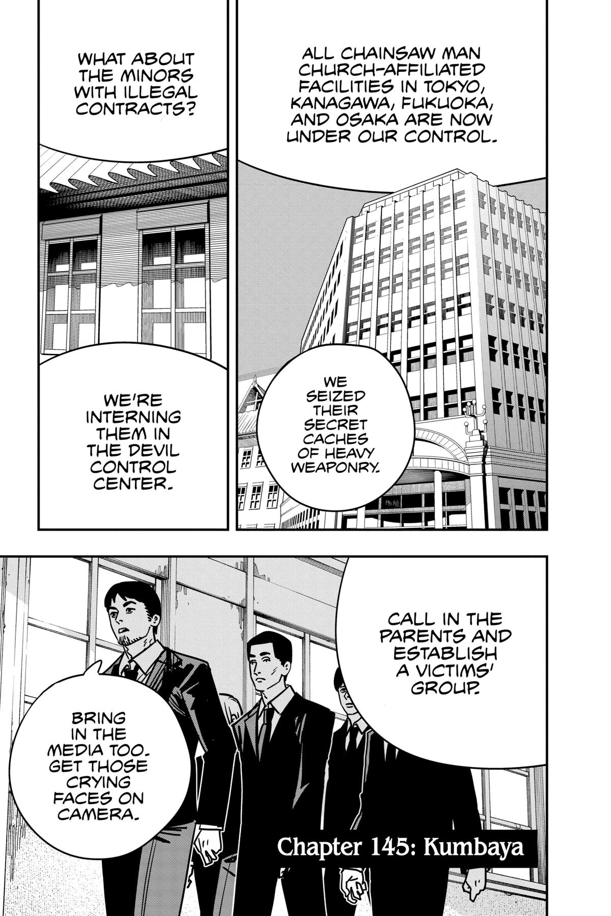 Chainsaw Man Chapter 145 - Page 1 - Chainsaw Man manga Chapter 145 manga