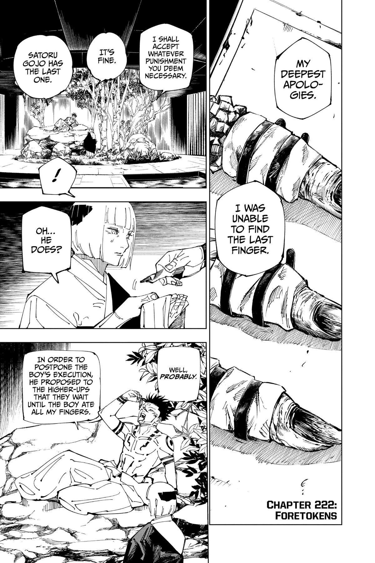 Jujutsu Kaisen Chapter 222
