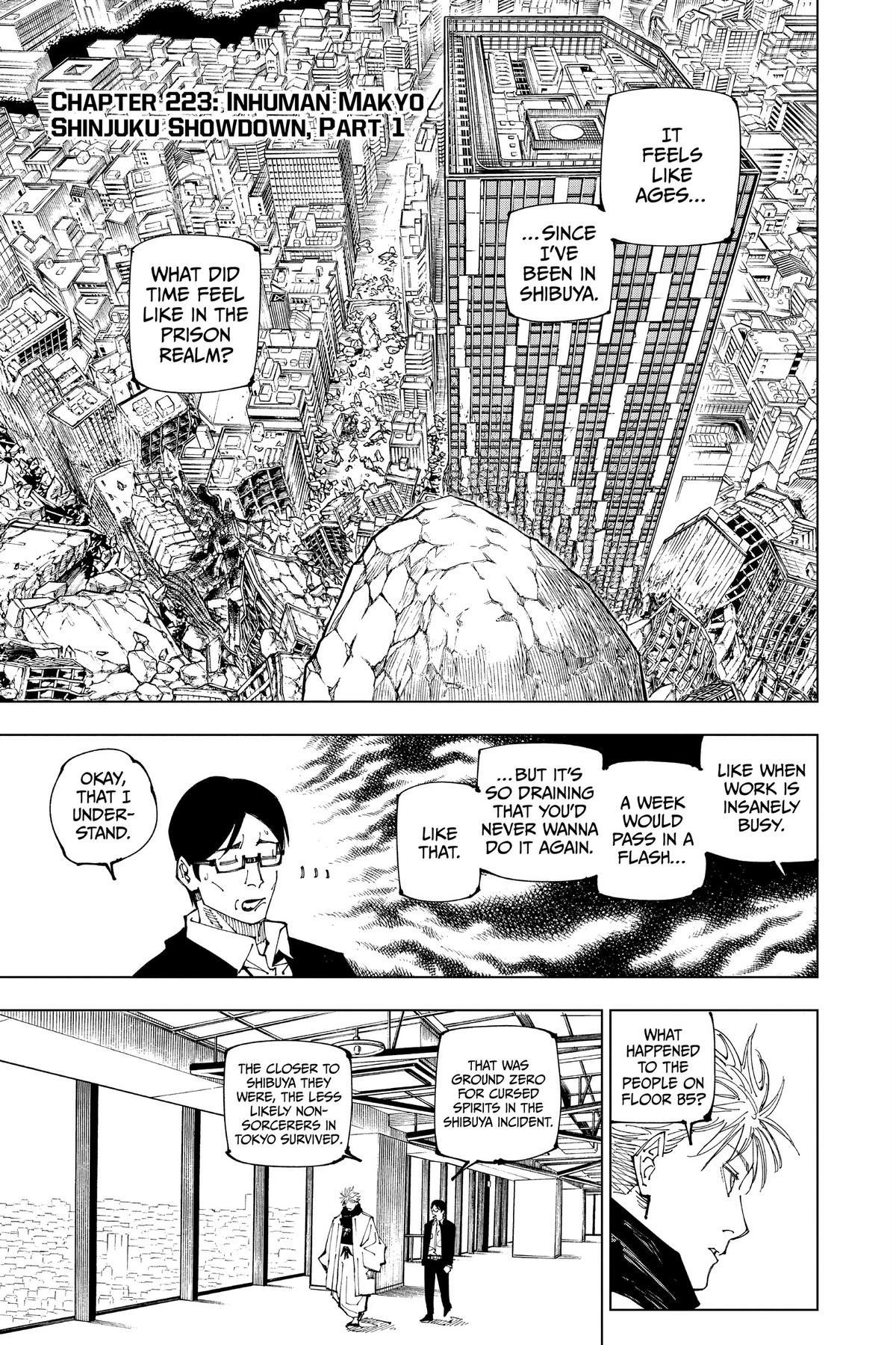 Jujutsu Kaisen Chapter 223
