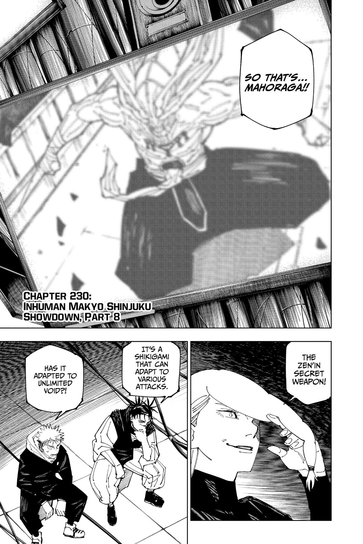 Jujutsu Kaisen Chapter 230