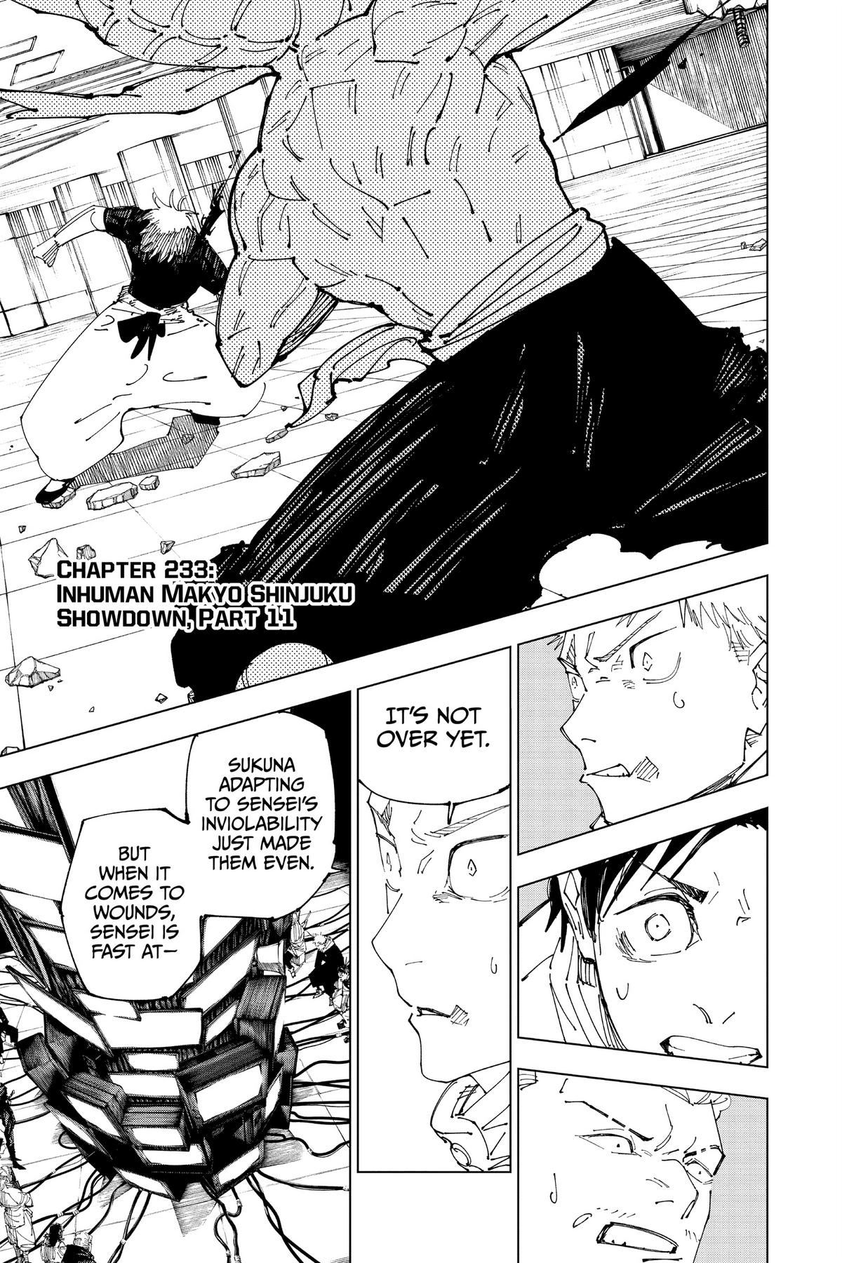 Jujutsu Kaisen Chapter 233