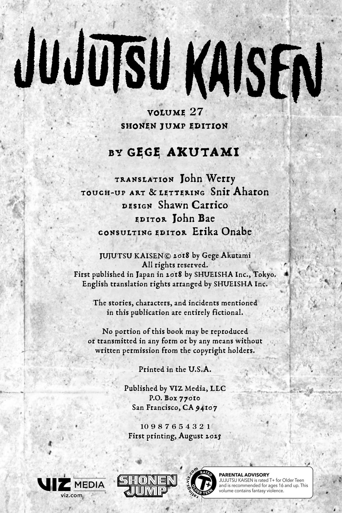 Jujutsu Kaisen Chapter 237