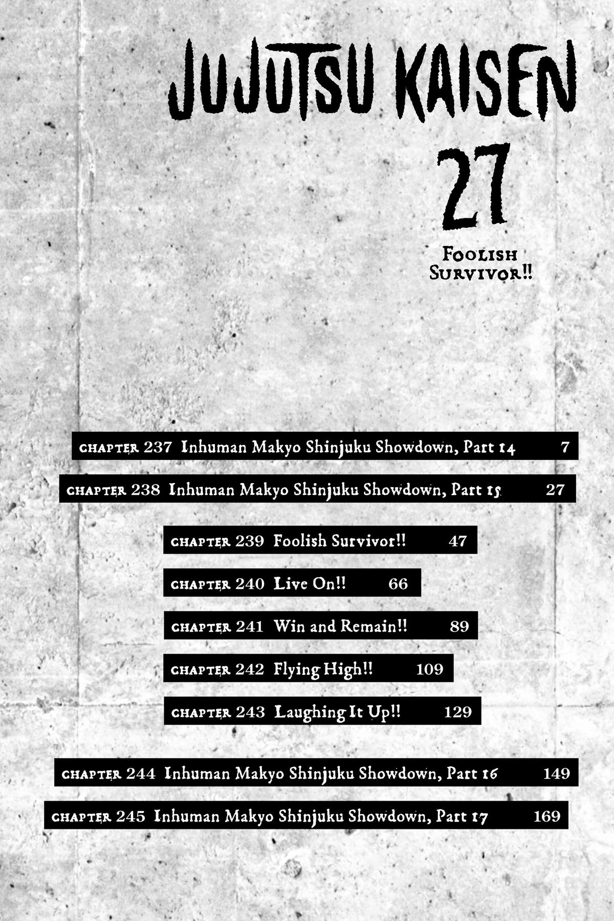 Jujutsu Kaisen Chapter 237