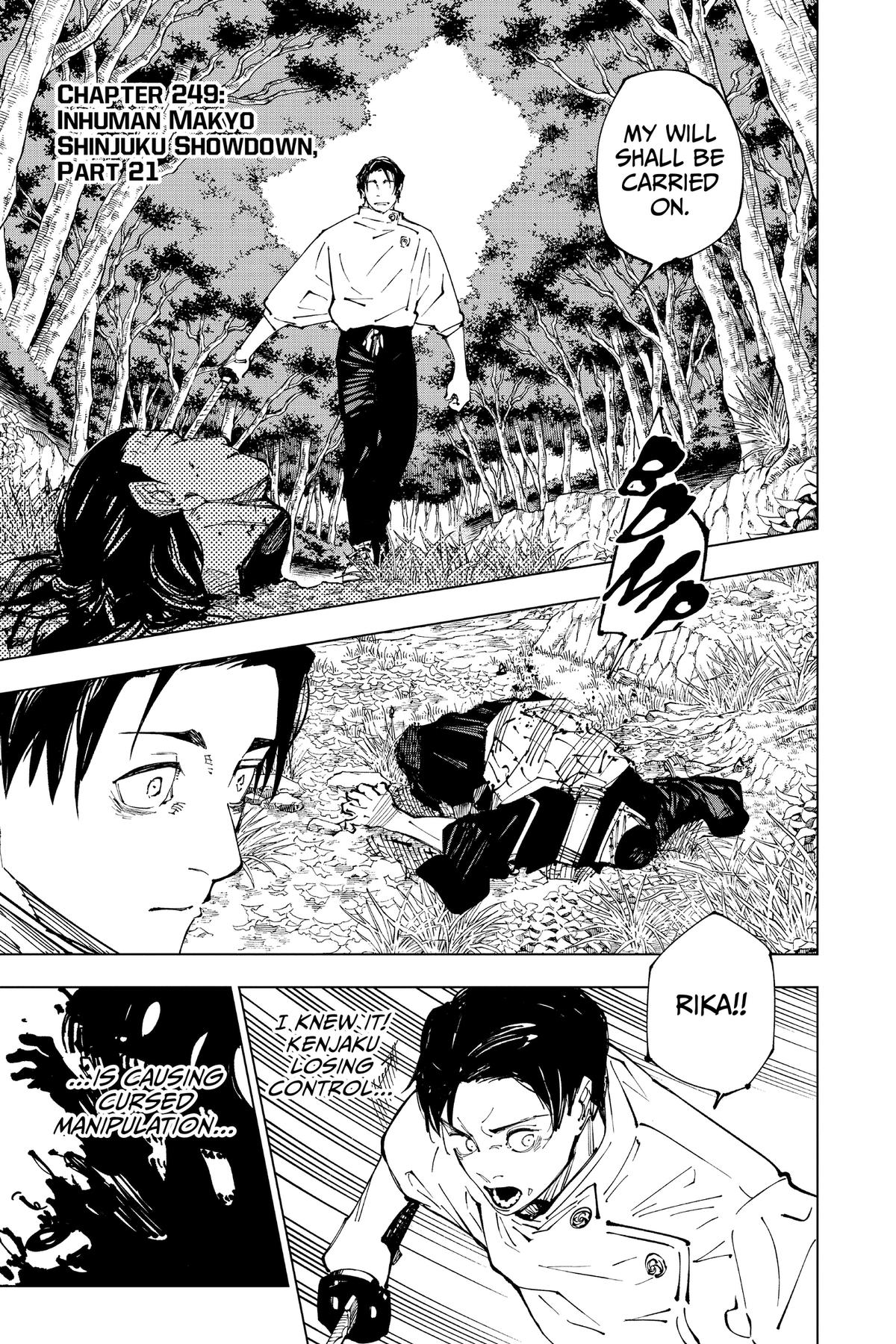 Jujutsu Kaisen Chapter 249