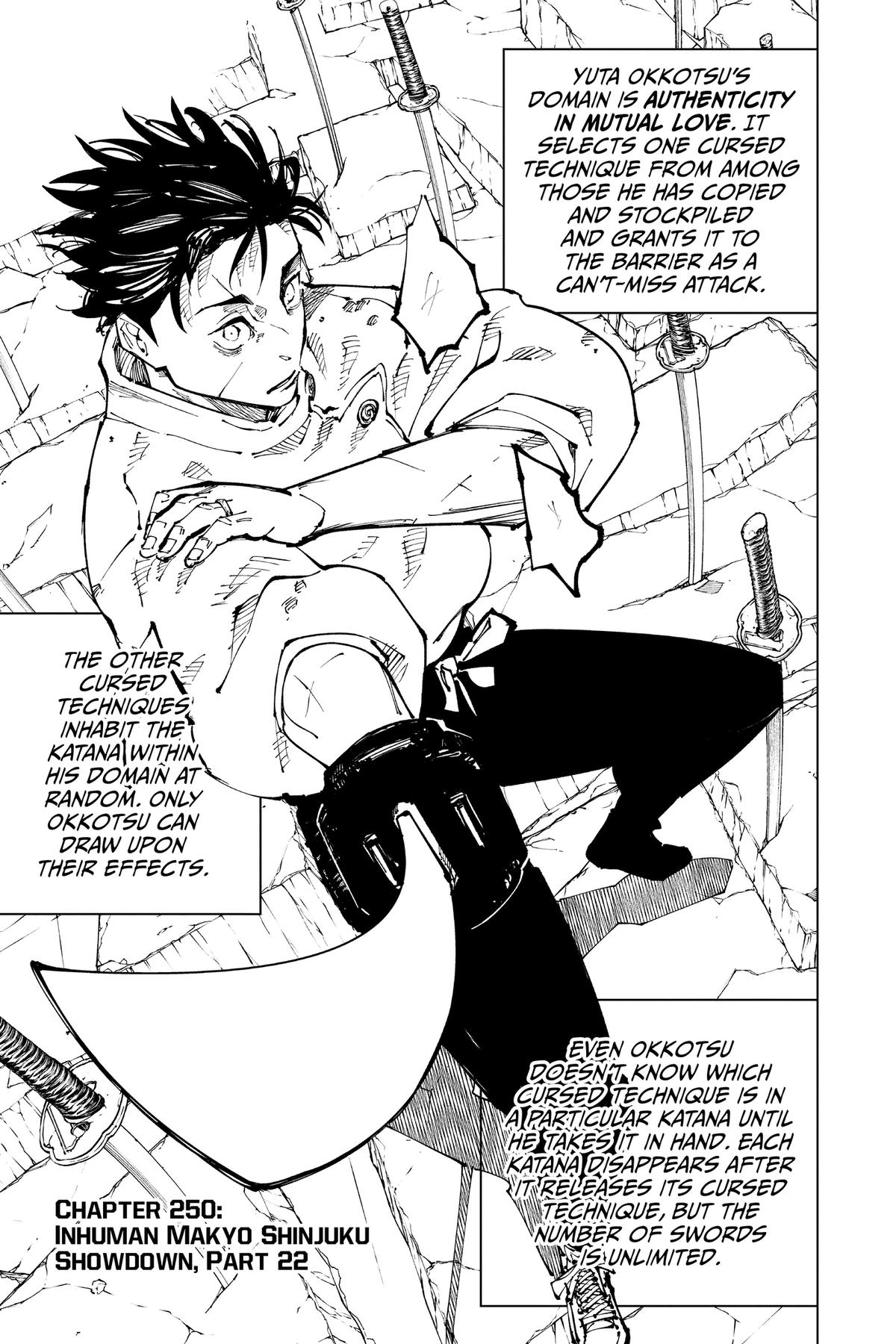 Jujutsu Kaisen Chapter 250