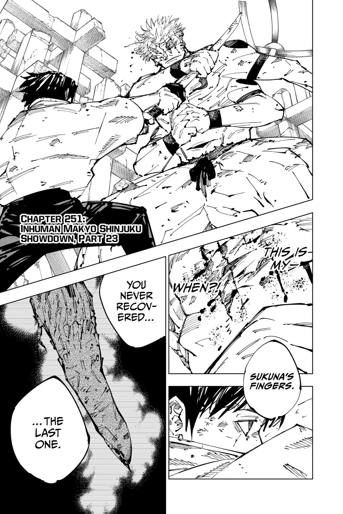 Jujutsu Kaisen Chapter 251