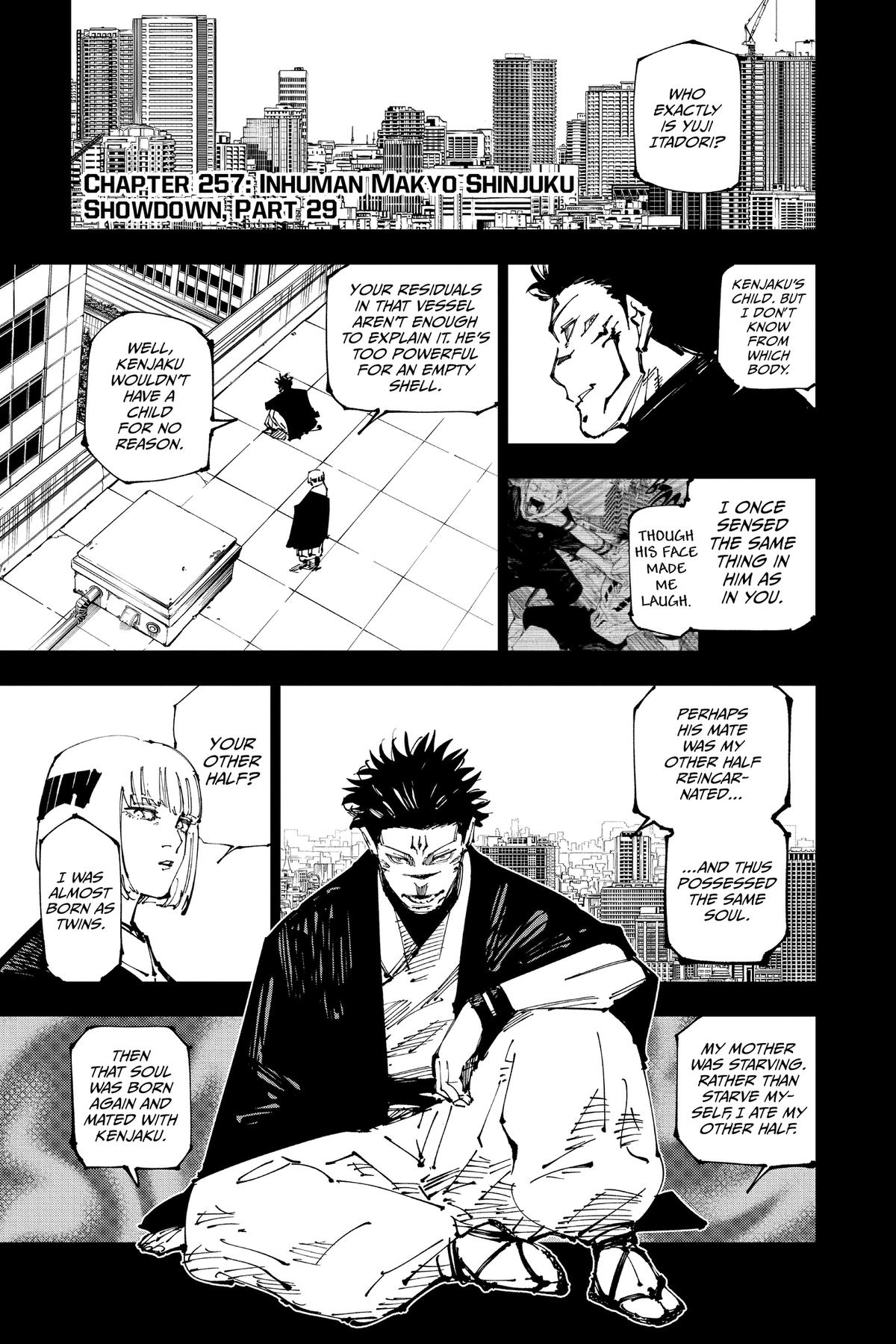 Jujutsu Kaisen Chapter 257