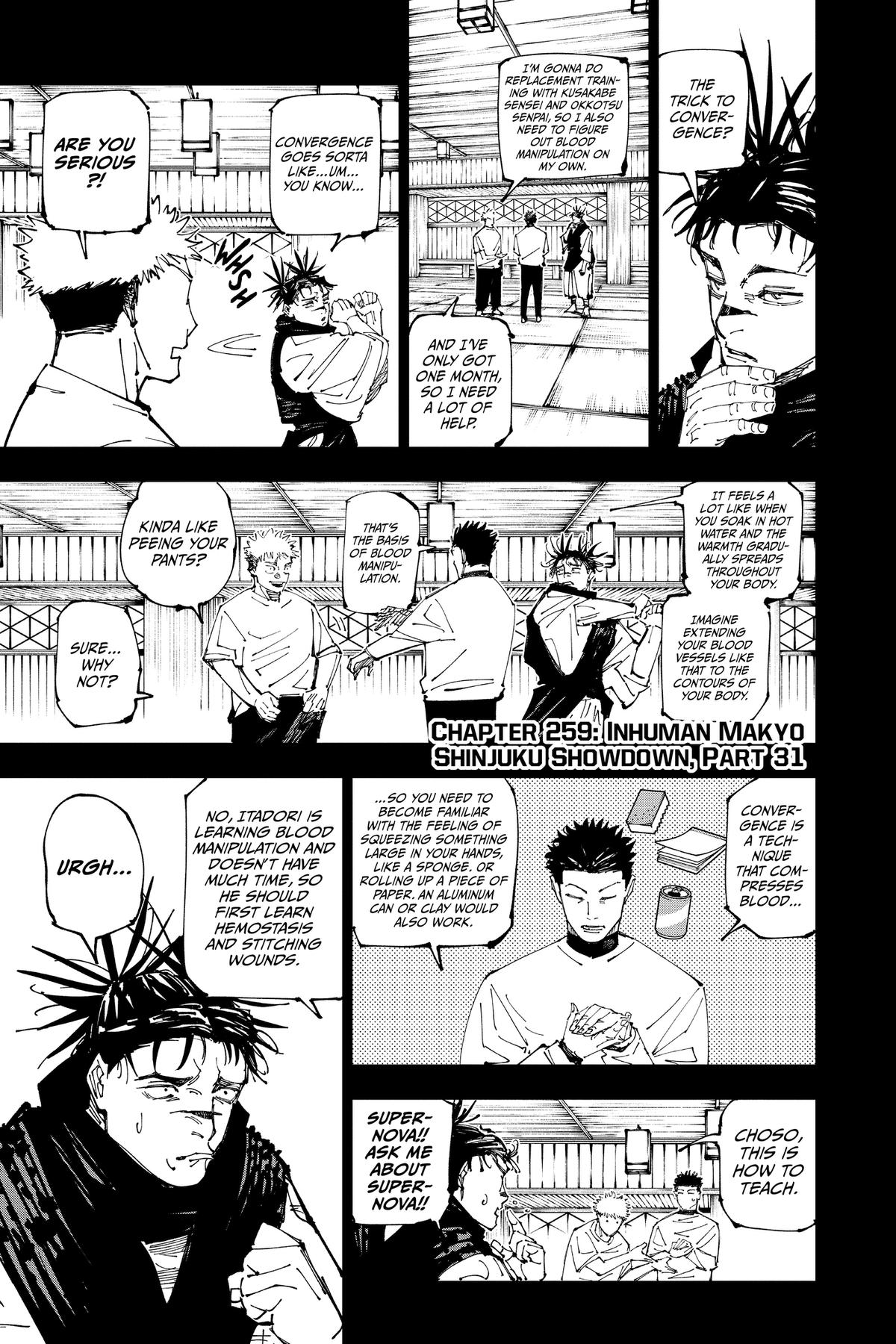 Jujutsu Kaisen Chapter 259