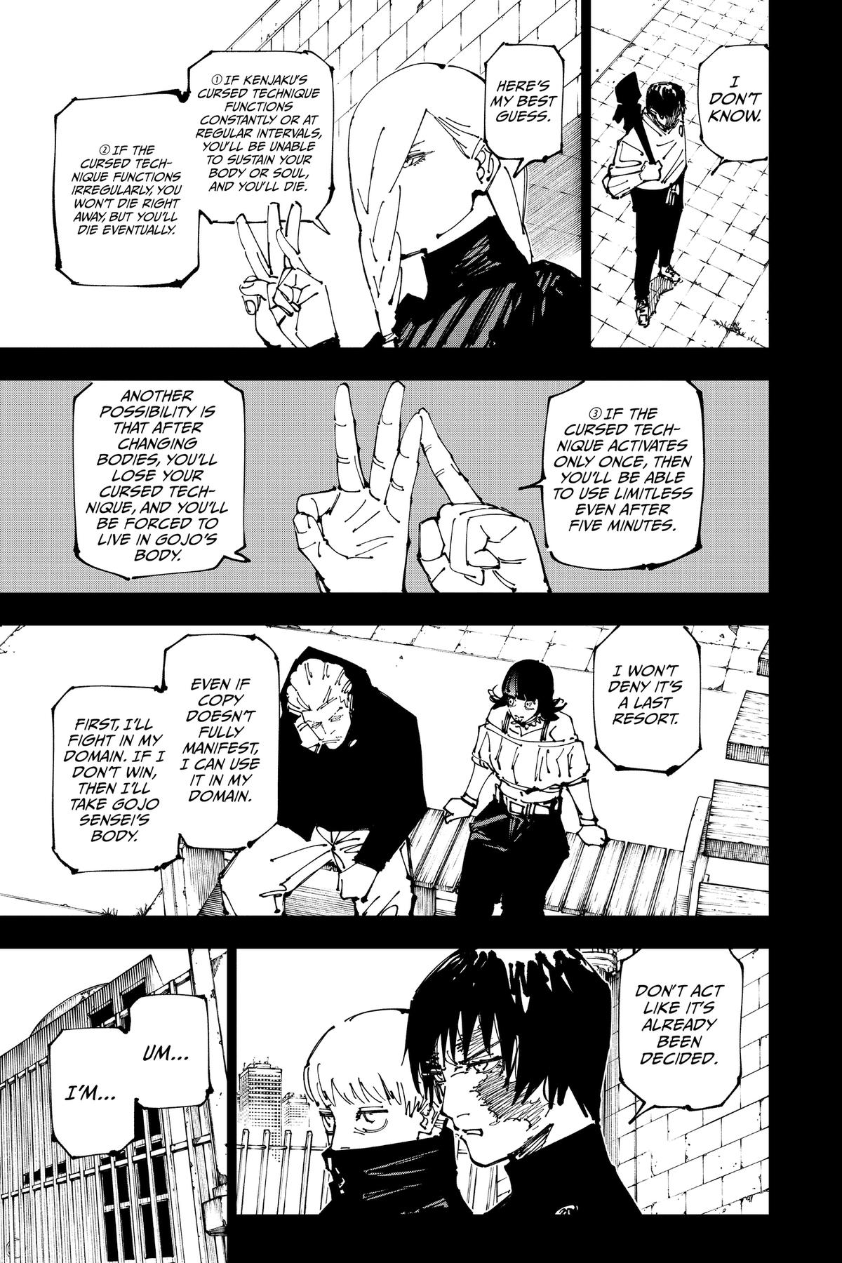 Jujutsu Kaisen Chapter 261