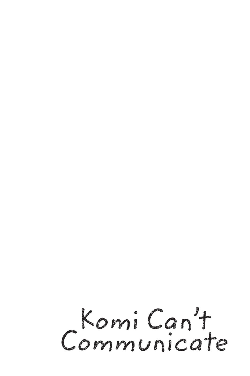 Komi Can’t Communicate Chapter 1