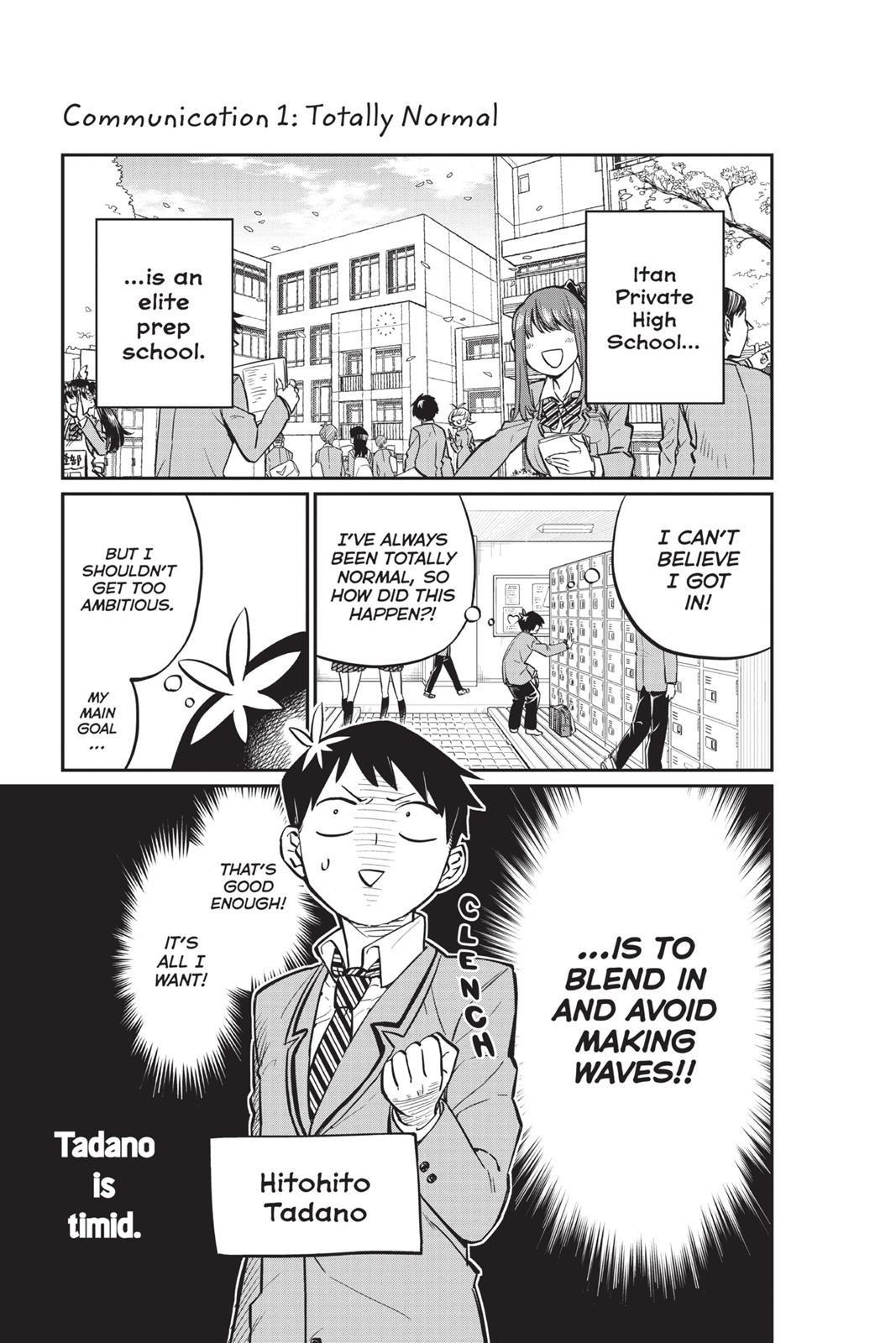 Komi Can’t Communicate Chapter 1