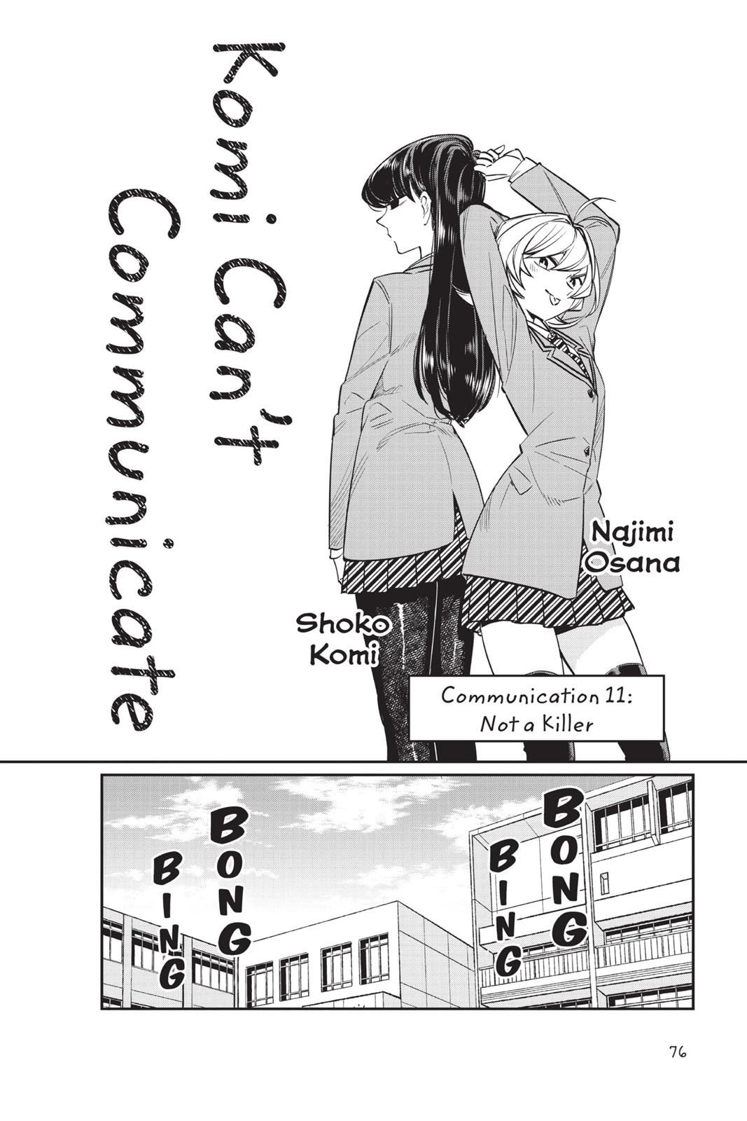 Komi Can’t Communicate Chapter 11