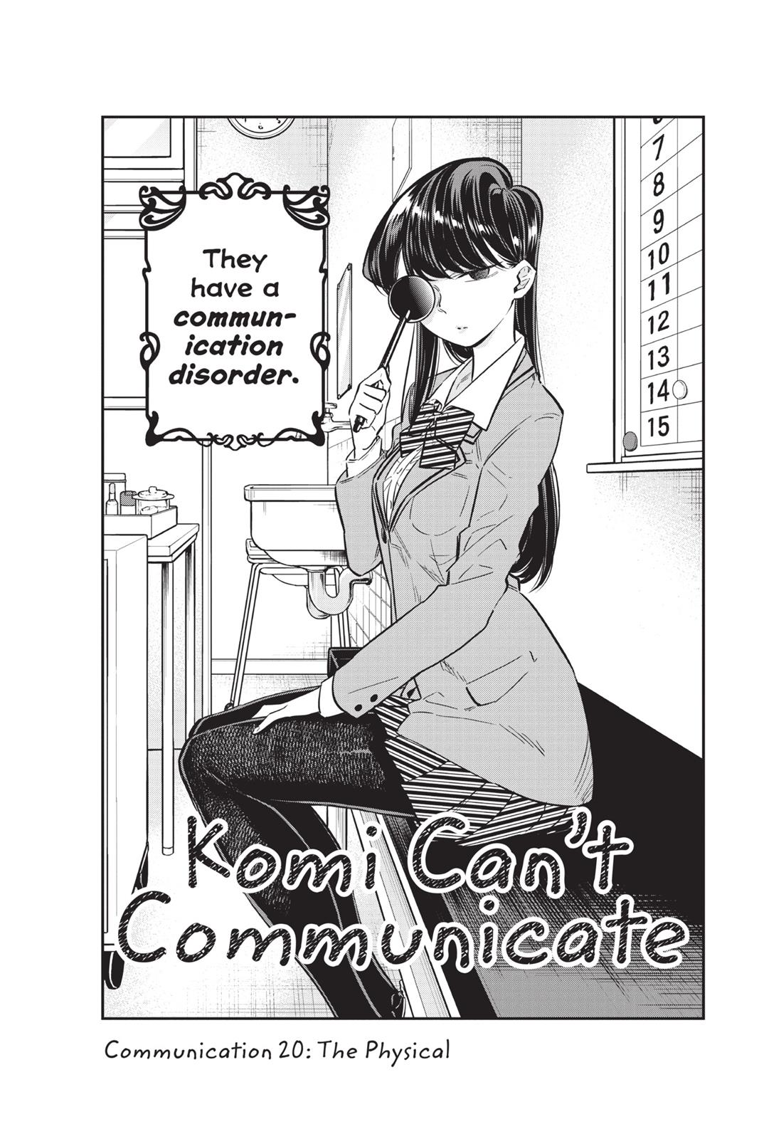 Komi Can’t Communicate Chapter 20