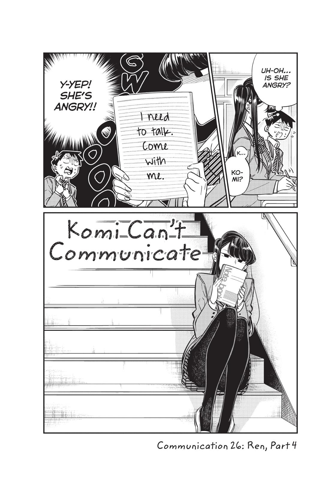 Komi Can’t Communicate Chapter 26
