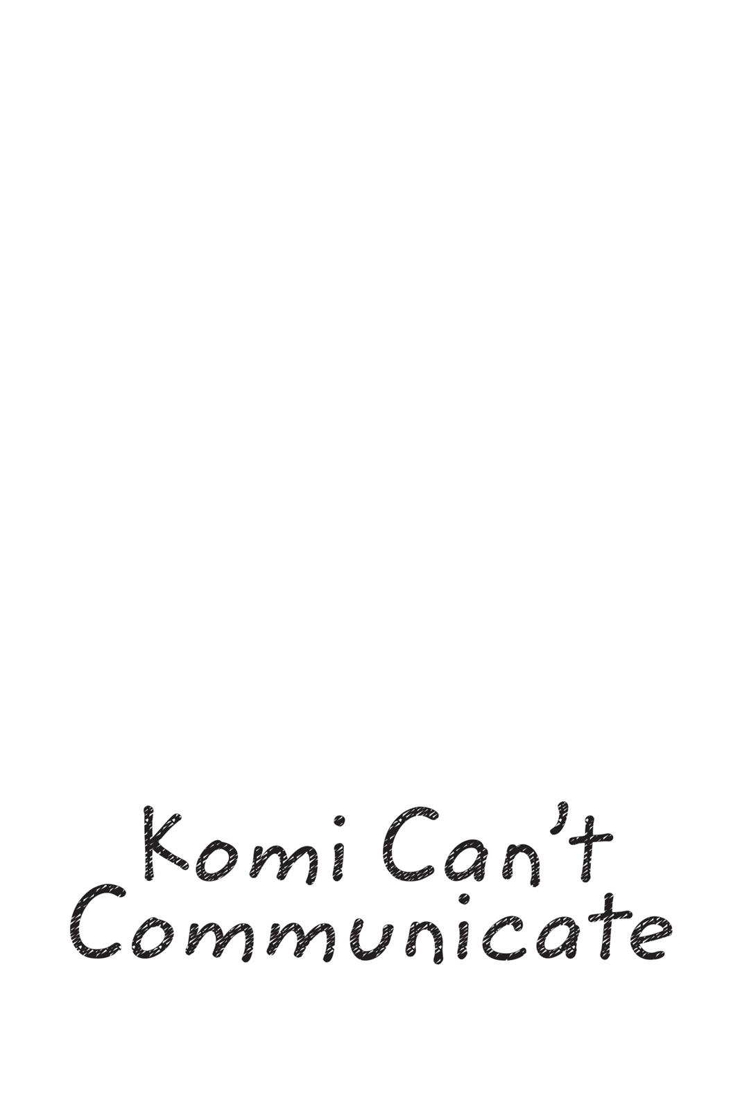 Komi Can’t Communicate Chapter 26