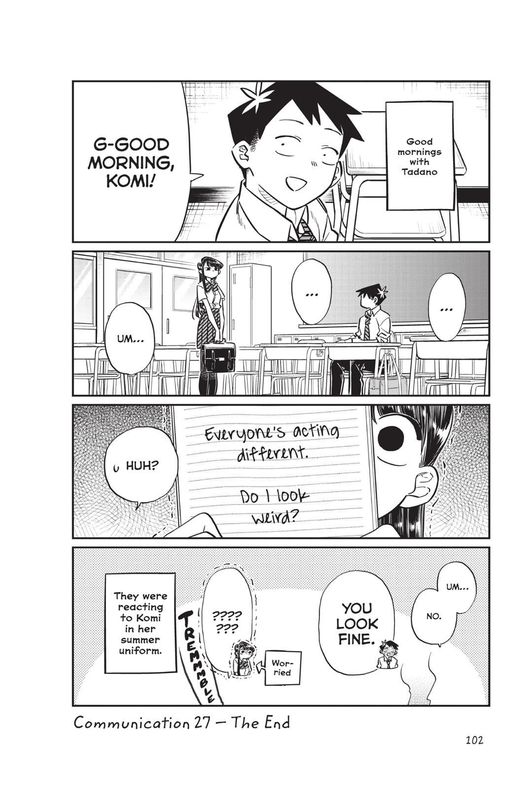 Komi Can’t Communicate Chapter 27