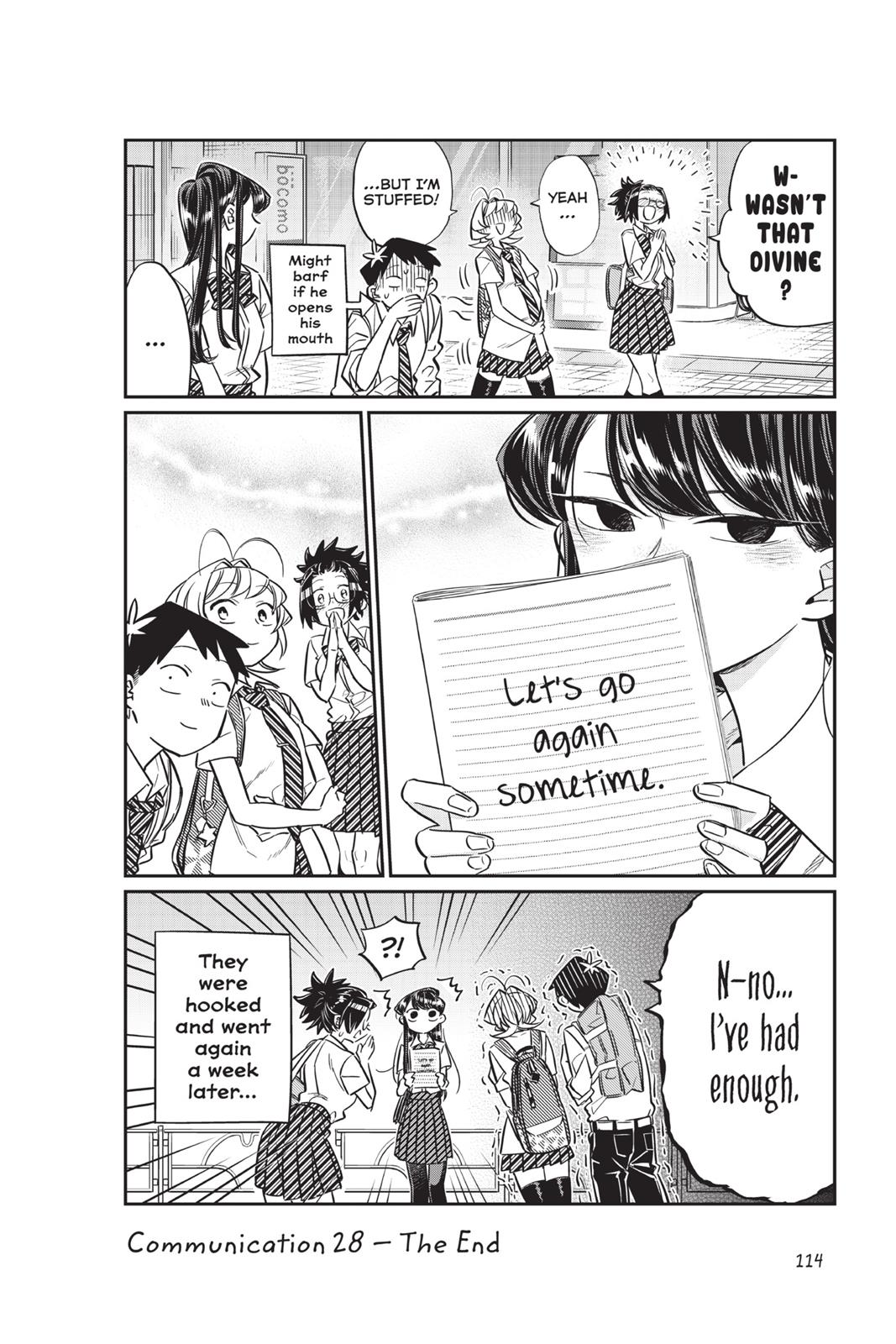 Komi Can’t Communicate Chapter 28
