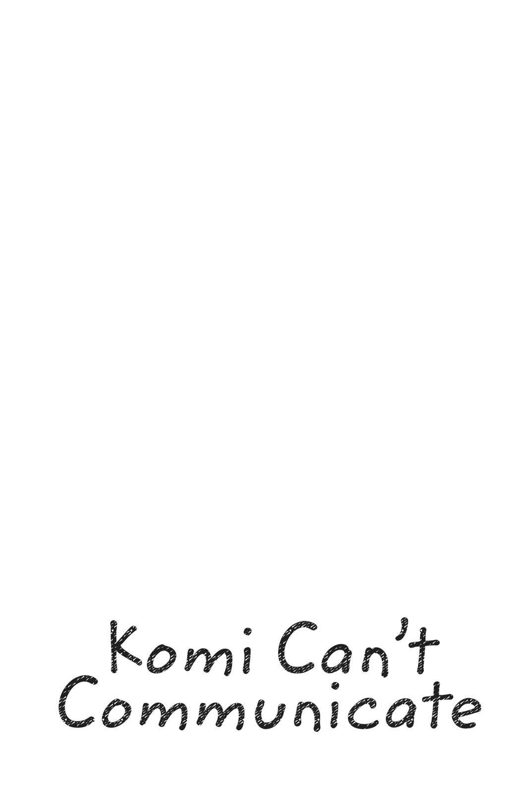 Komi Can’t Communicate Chapter 39