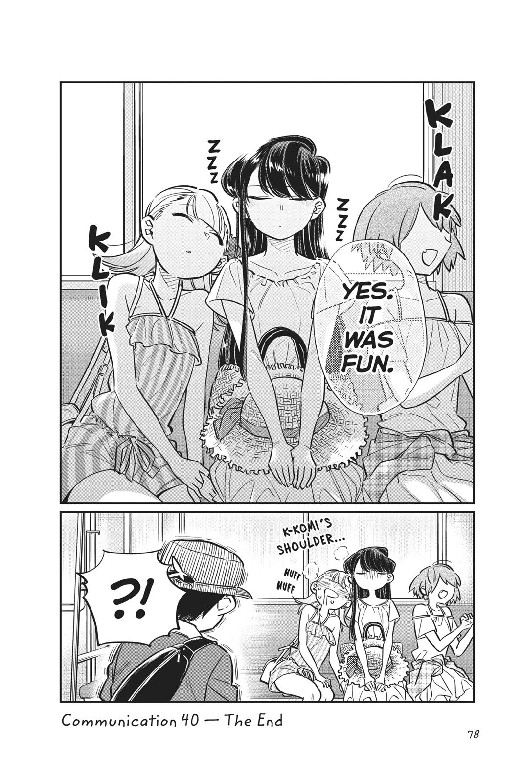 Komi Can’t Communicate Chapter 40