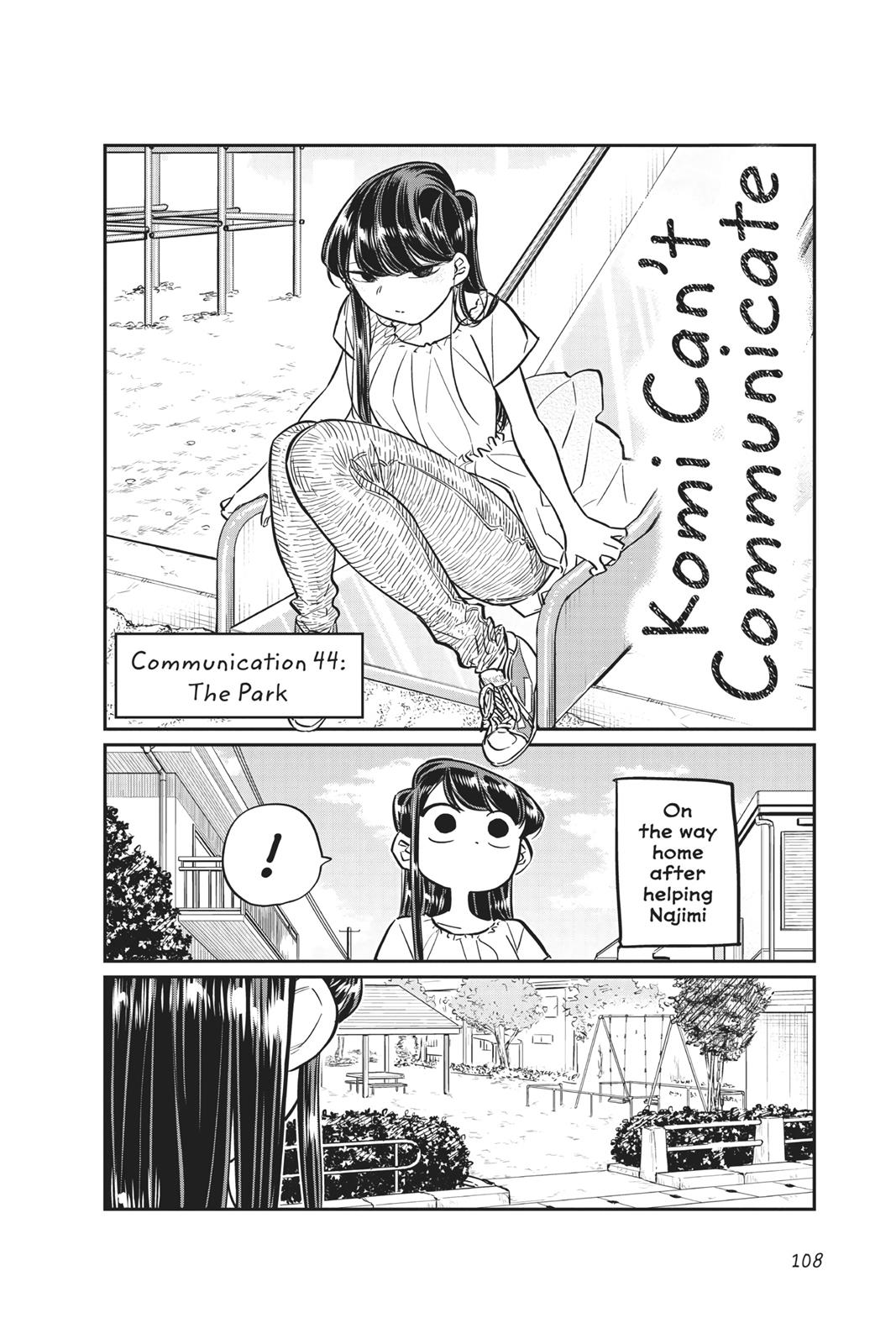Komi Can’t Communicate Chapter 44