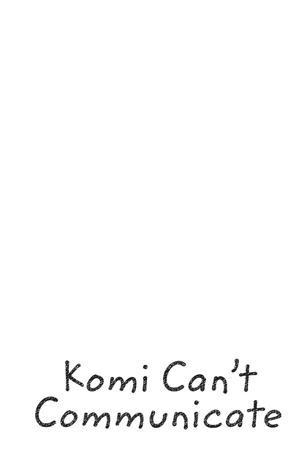 Komi Can’t Communicate Chapter 44
