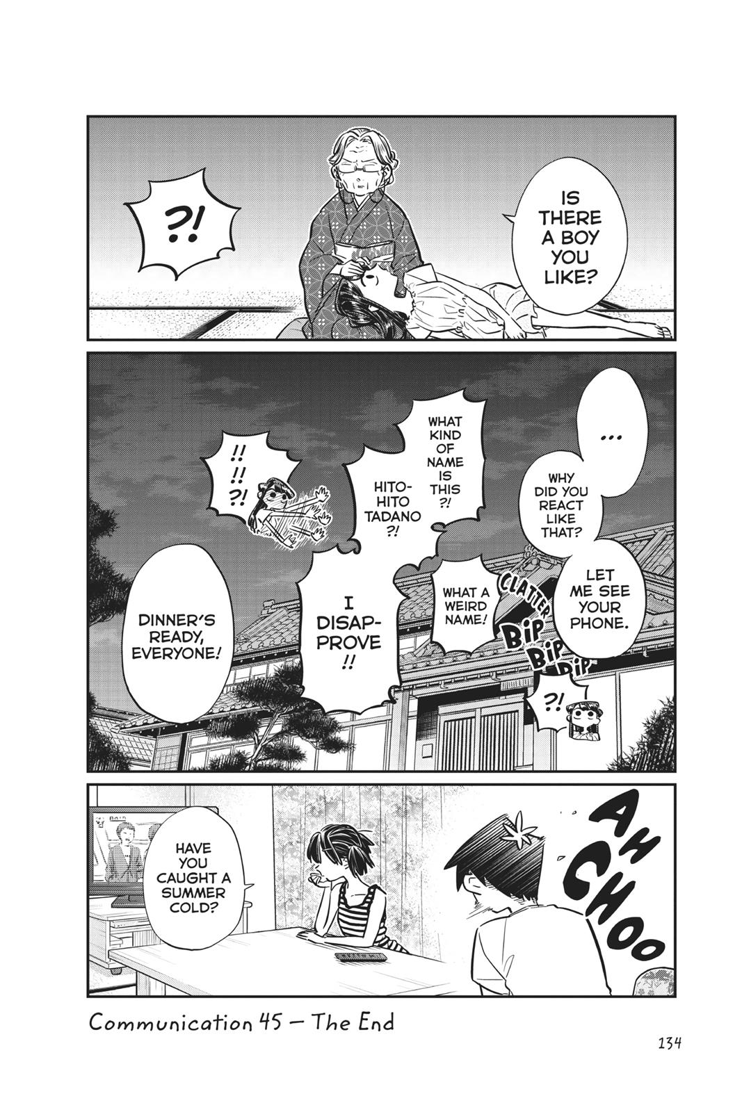 Komi Can’t Communicate Chapter 45
