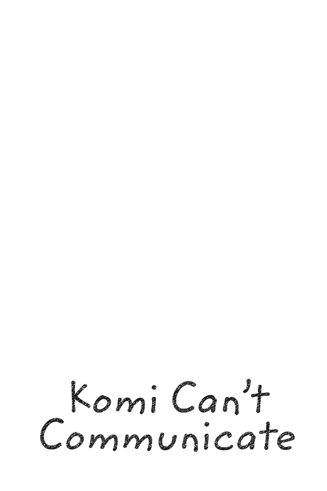 Komi Can’t Communicate Chapter 45