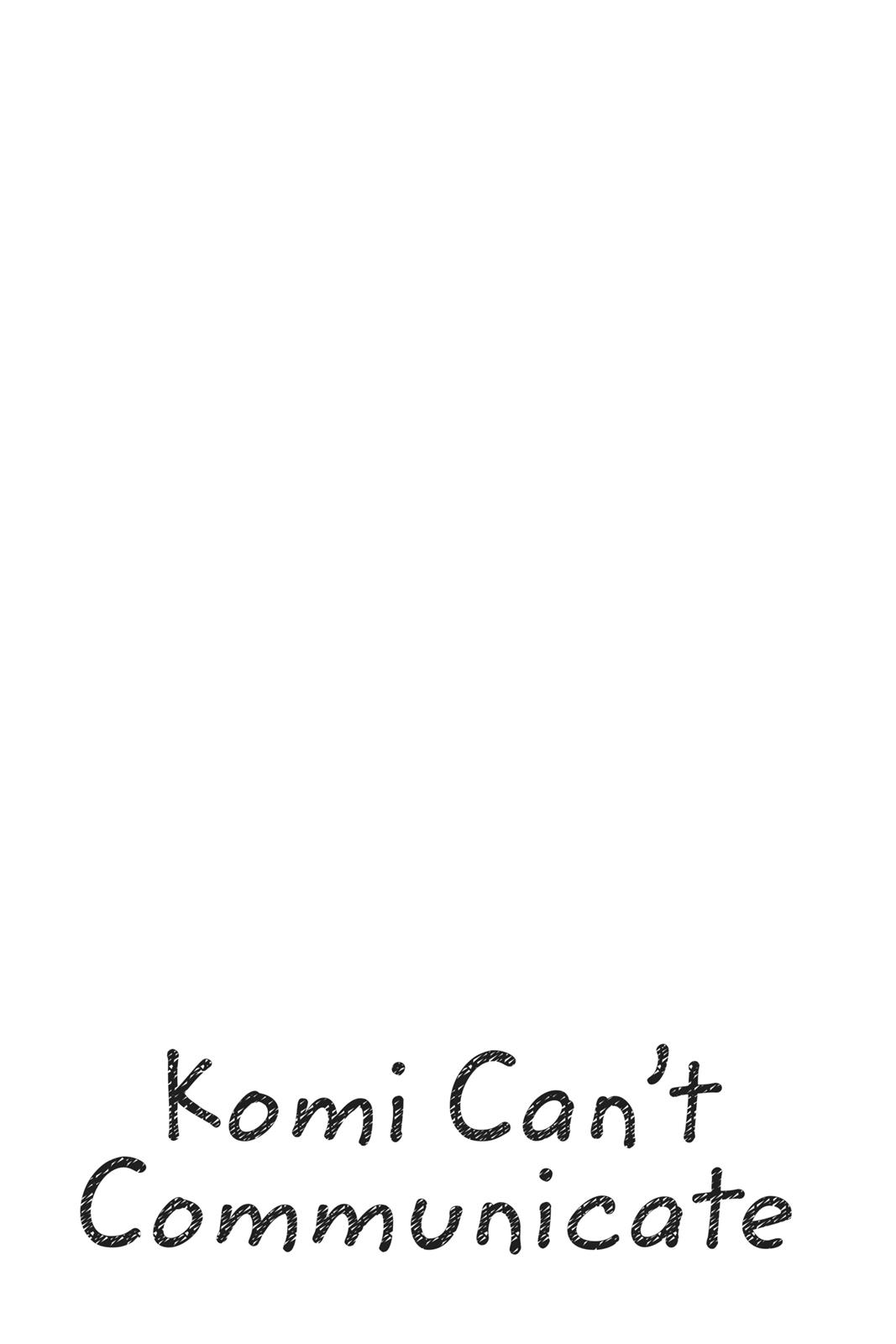 Komi Can’t Communicate Chapter 47