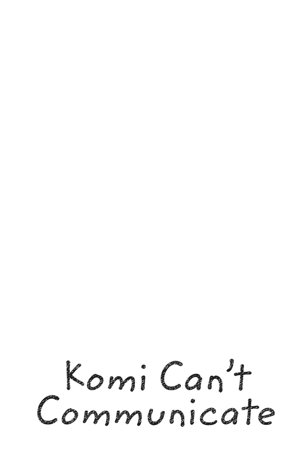 Komi Can’t Communicate Chapter 49