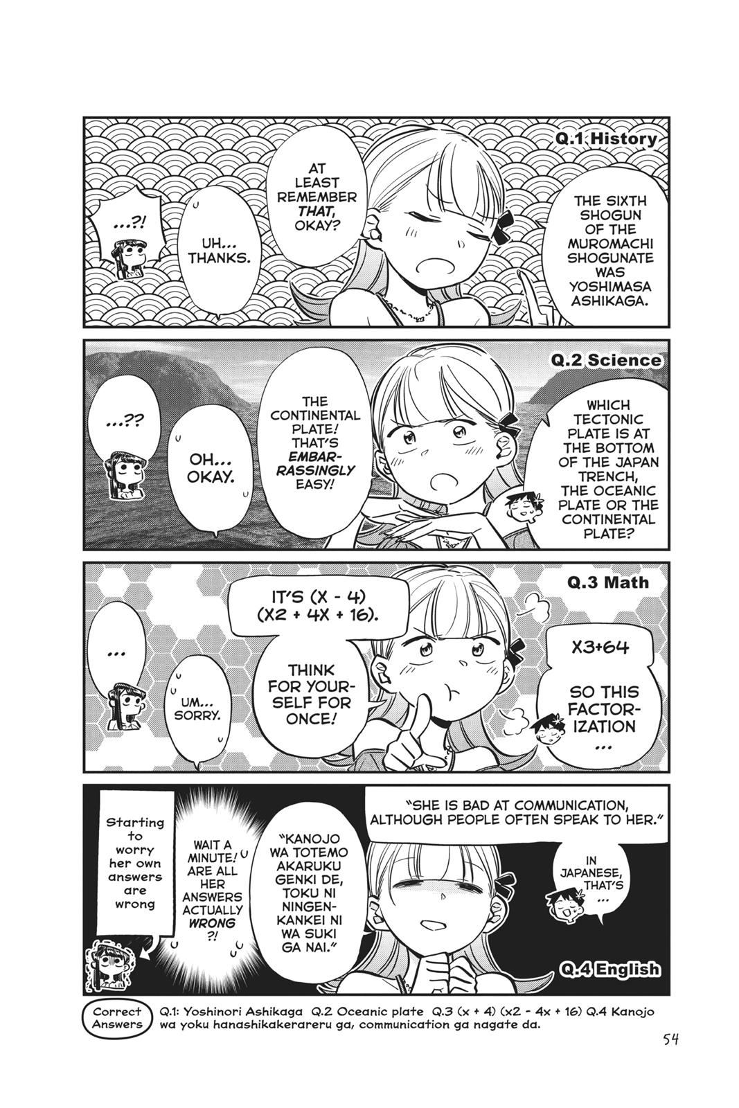 Komi Can’t Communicate Chapter 50