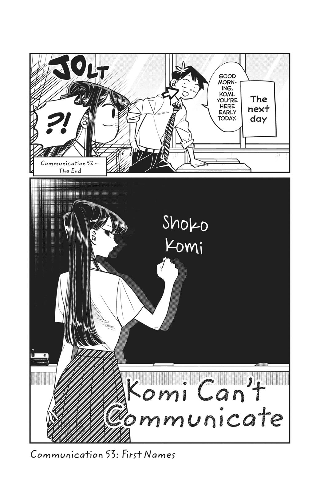 Komi Can’t Communicate Chapter 53