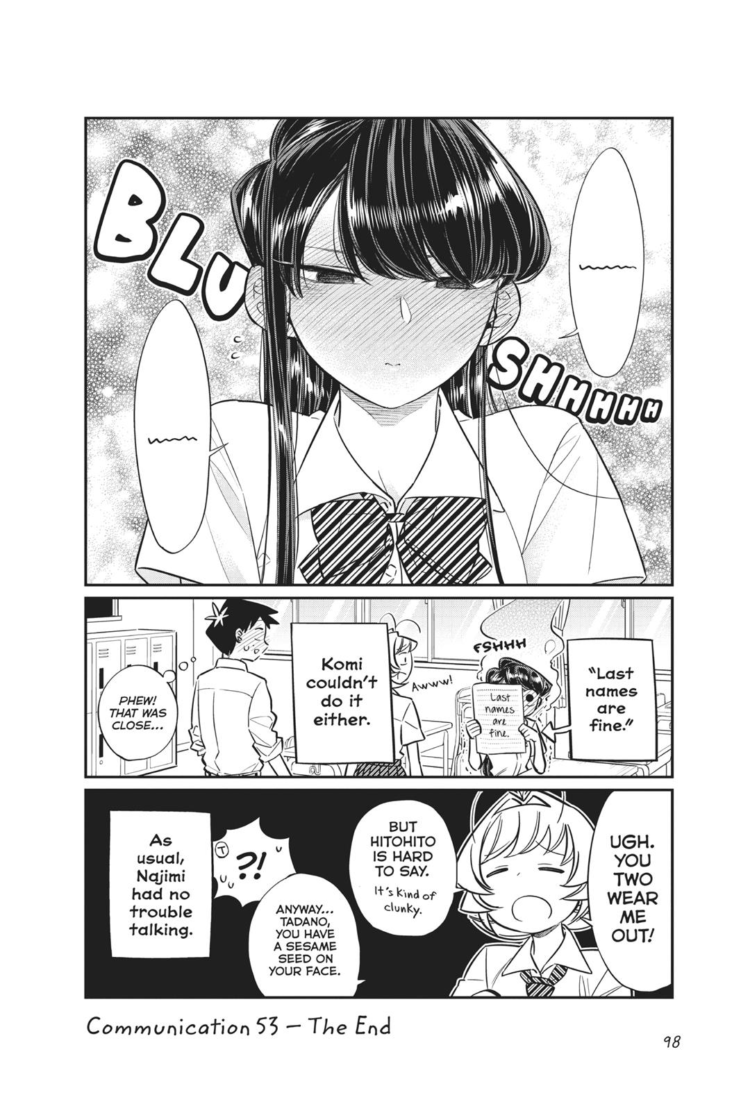 Komi Can’t Communicate Chapter 53