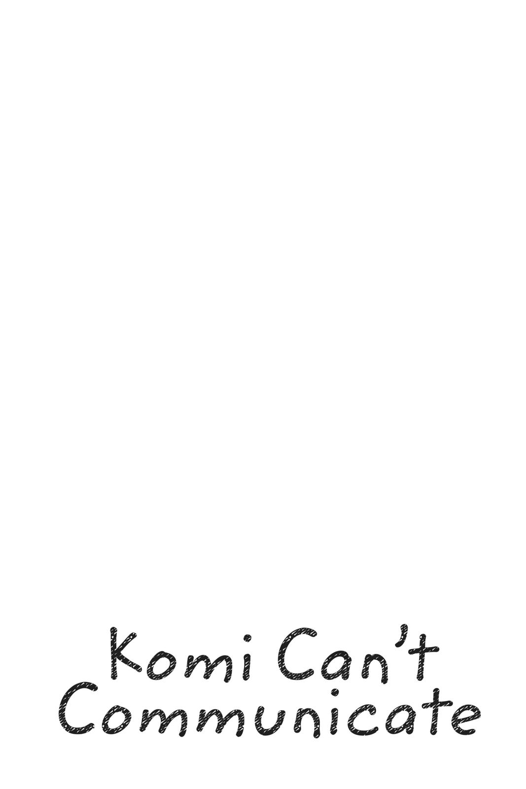 Komi Can’t Communicate Chapter 55