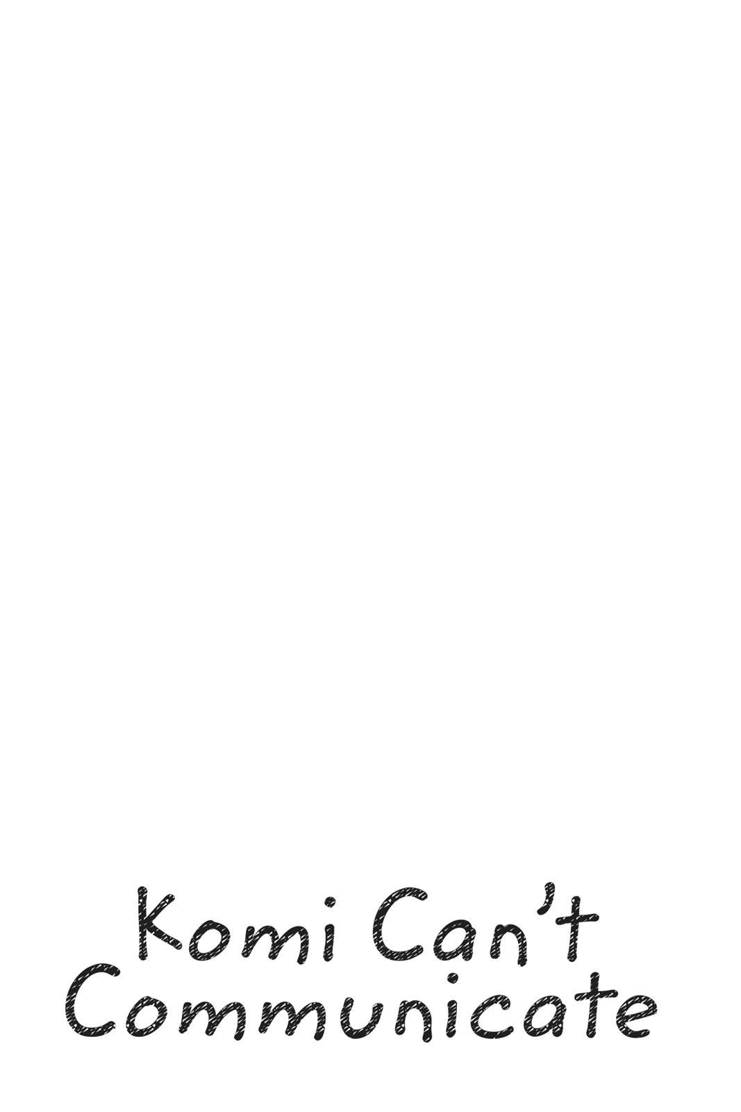 Komi Can’t Communicate Chapter 57