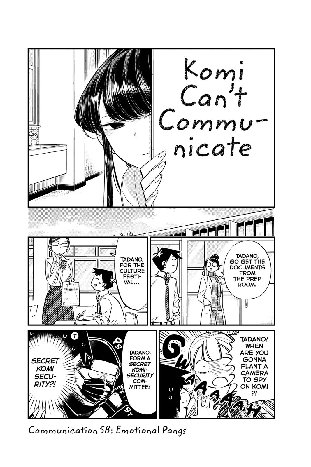 Komi Can’t Communicate Chapter 58