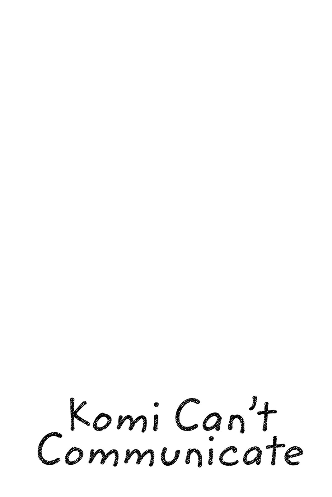 Komi Can’t Communicate Chapter 66