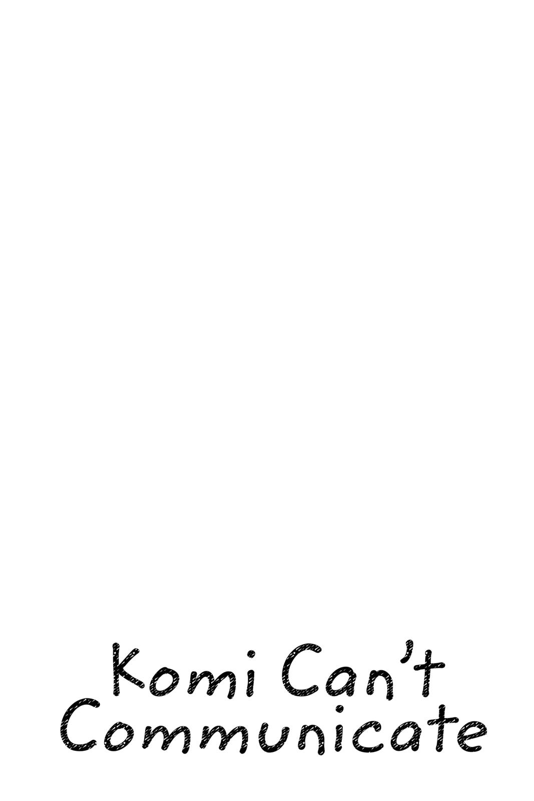 Komi Can’t Communicate Chapter 68