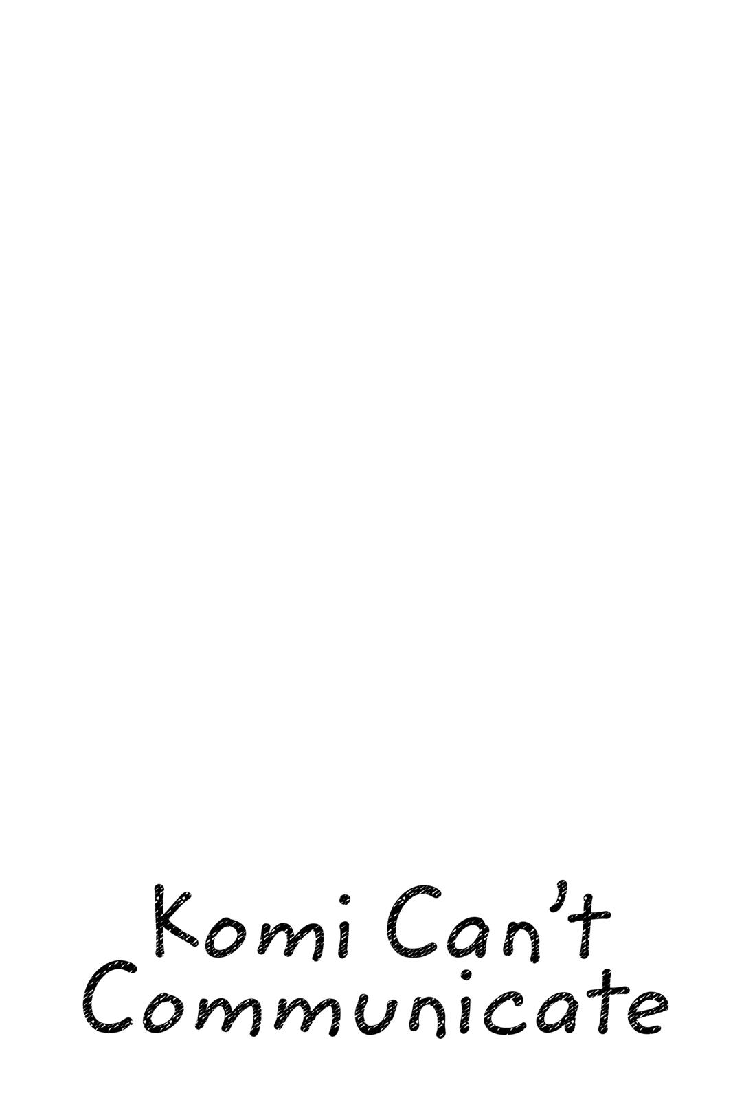 Komi Can’t Communicate Chapter 70