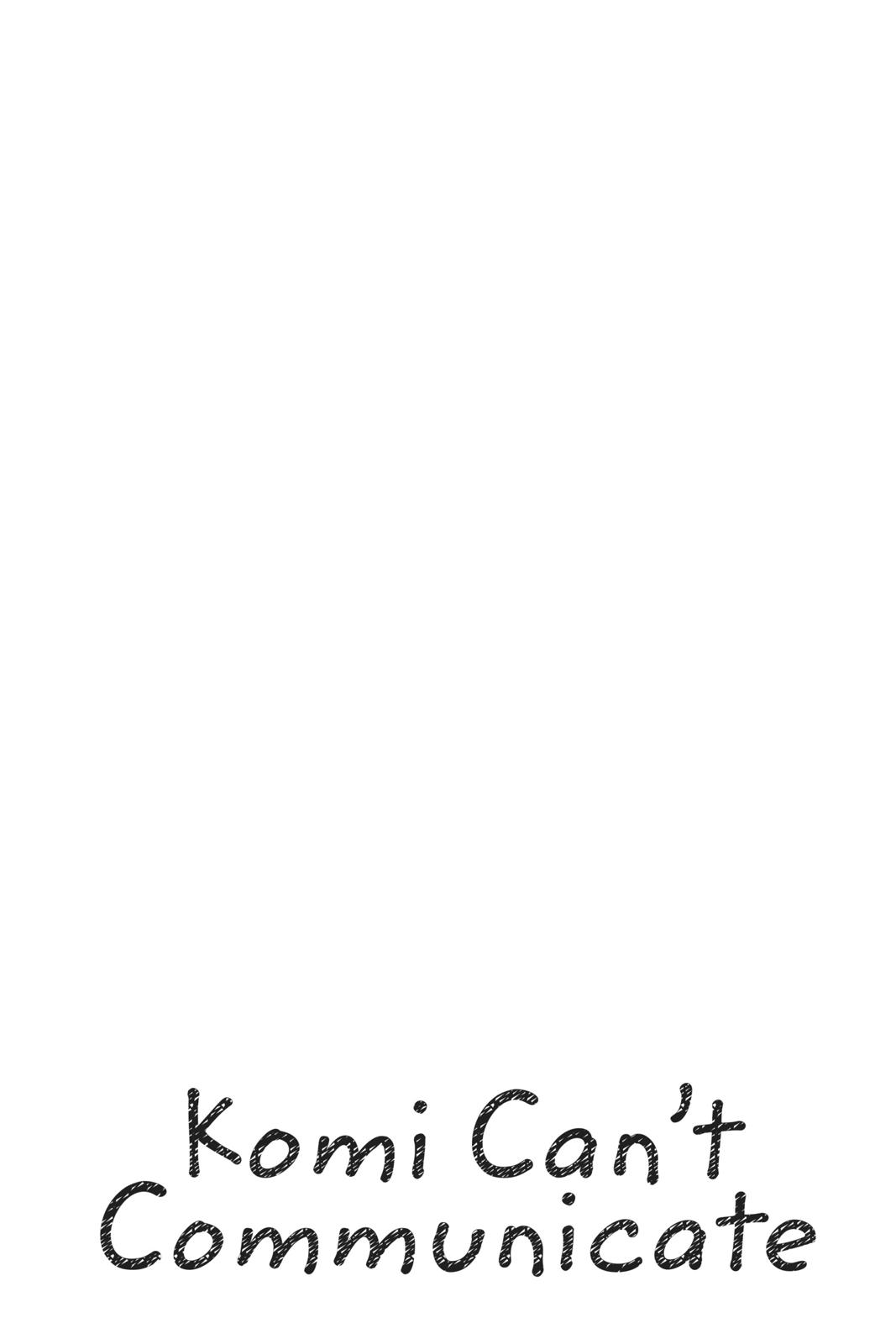 Komi Can’t Communicate Chapter 90