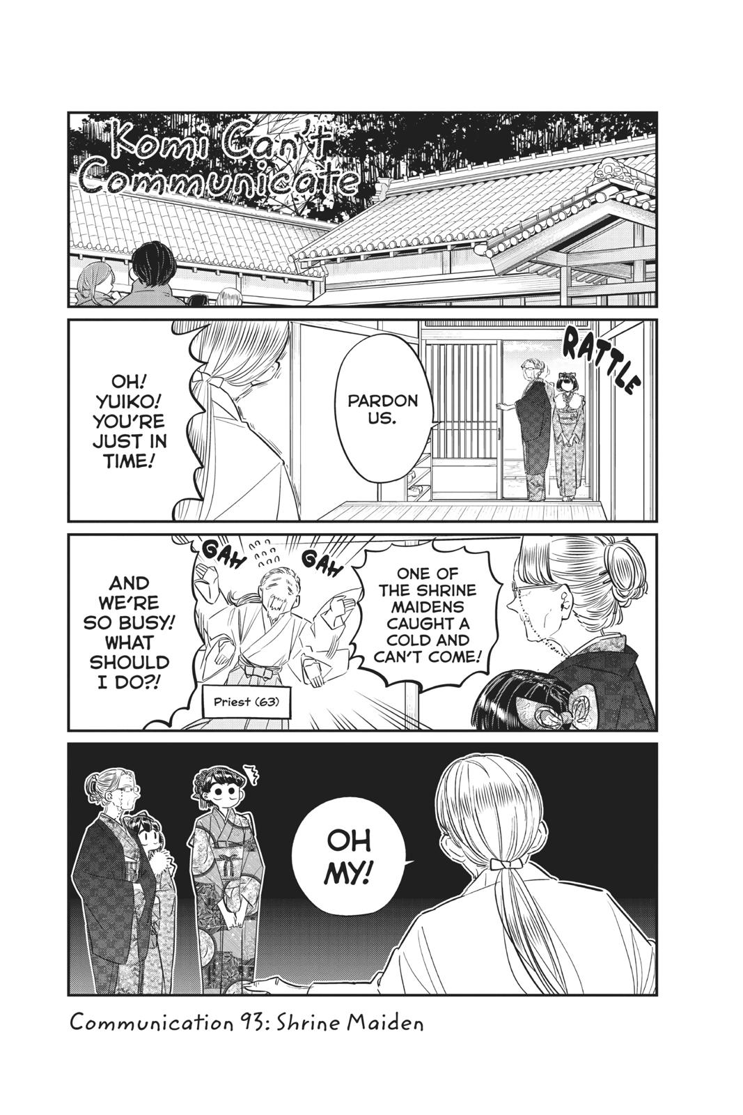 Komi Can’t Communicate Chapter 93