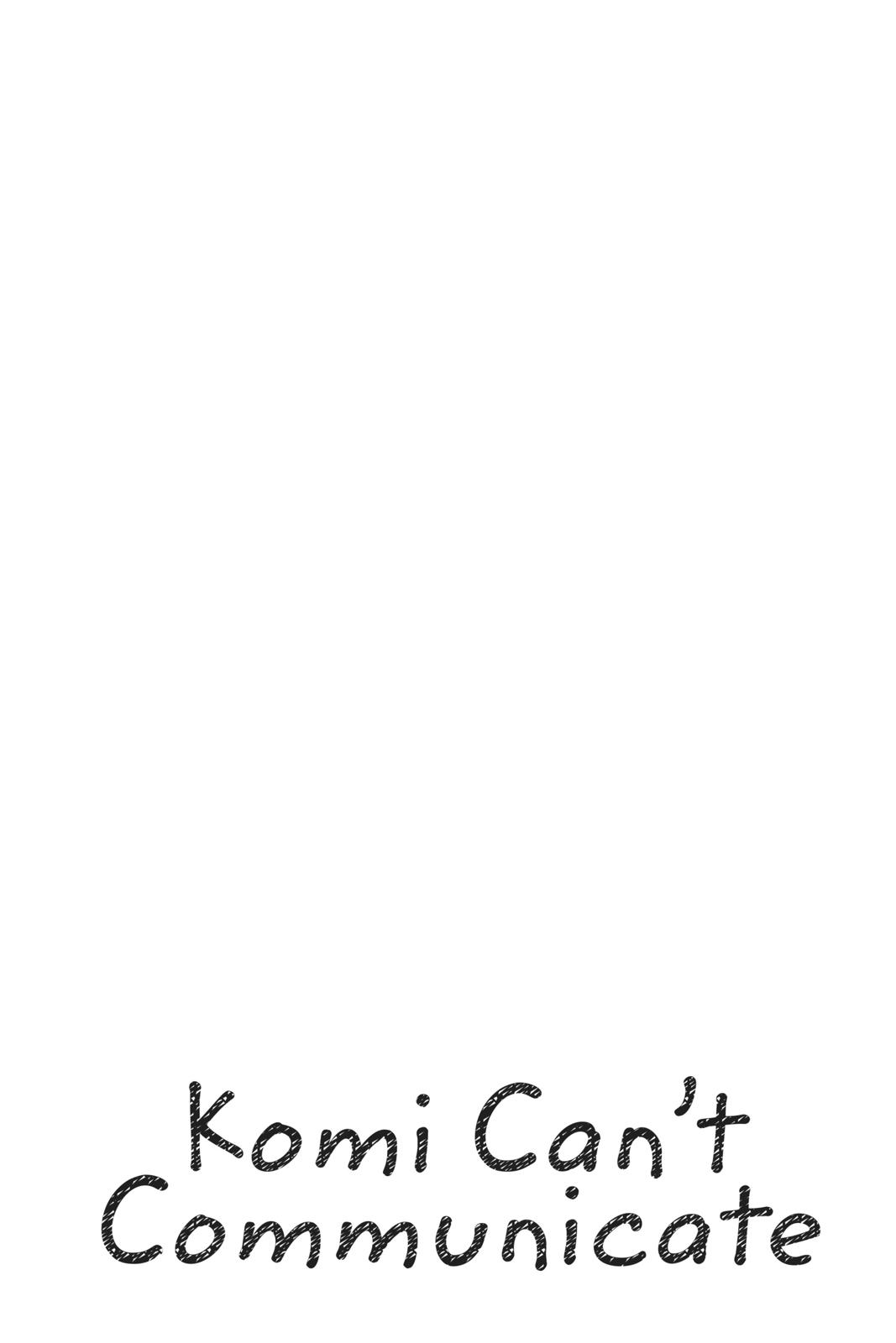 Komi Can’t Communicate Chapter 93