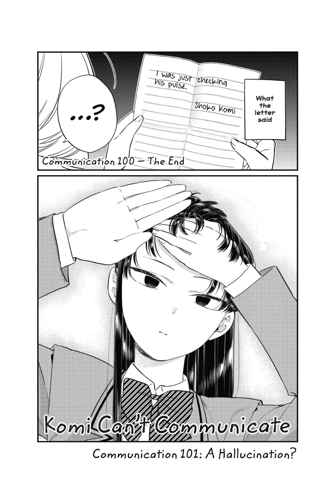 Komi Can’t Communicate Chapter 101